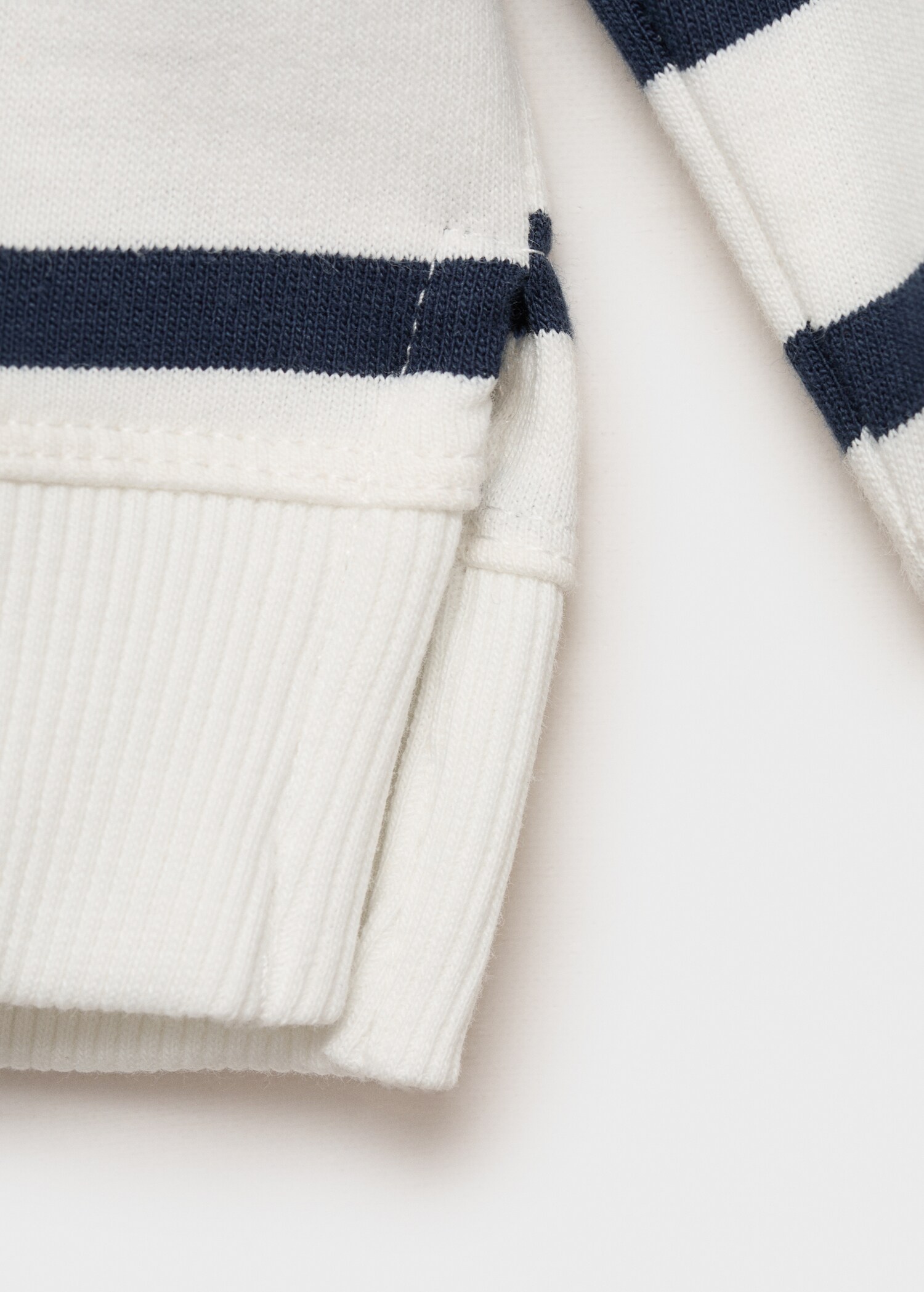 Striped cotton-blend sweatshirt - Details of the article 8