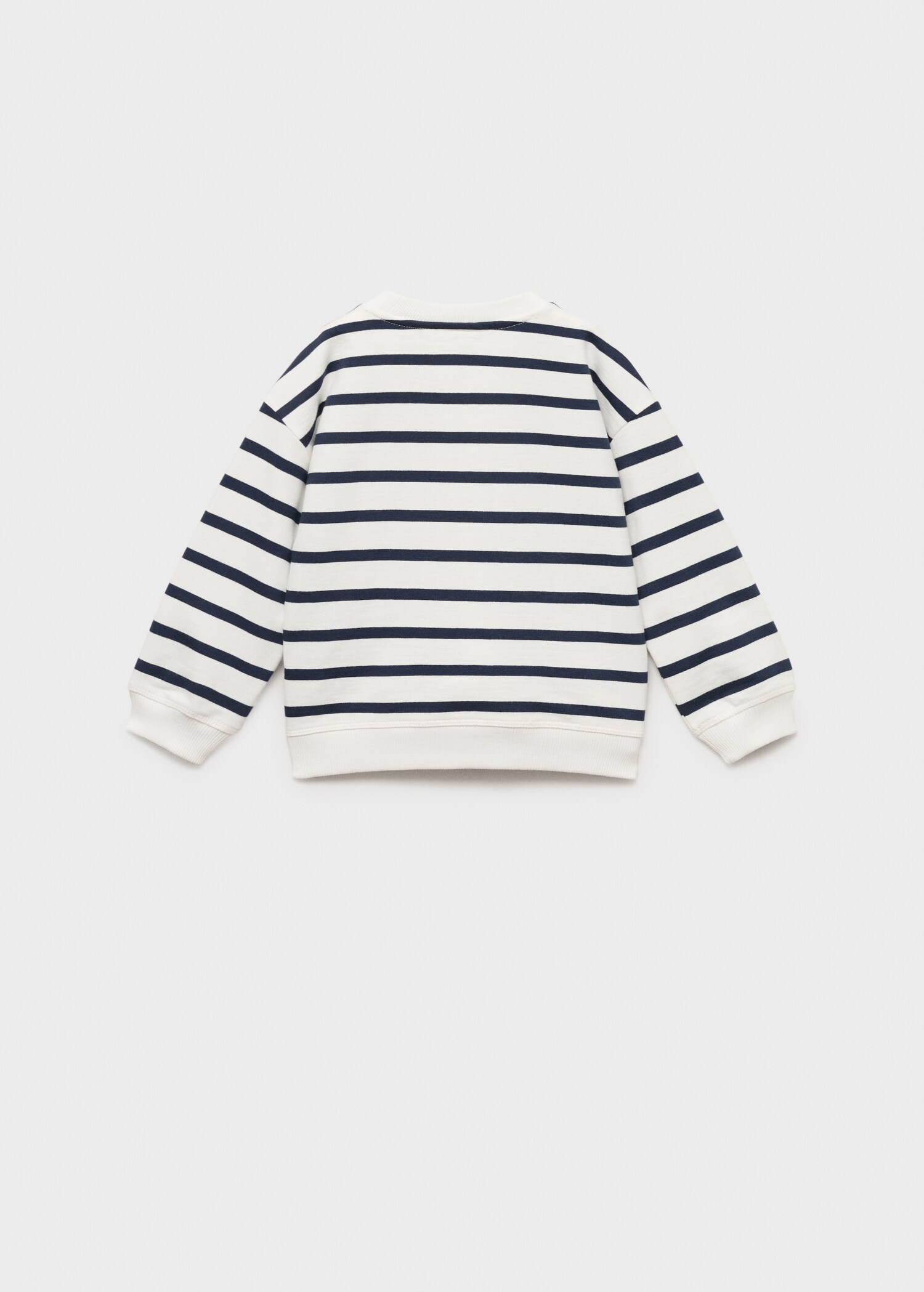 Striped cotton-blend sweatshirt - Reverse of the article