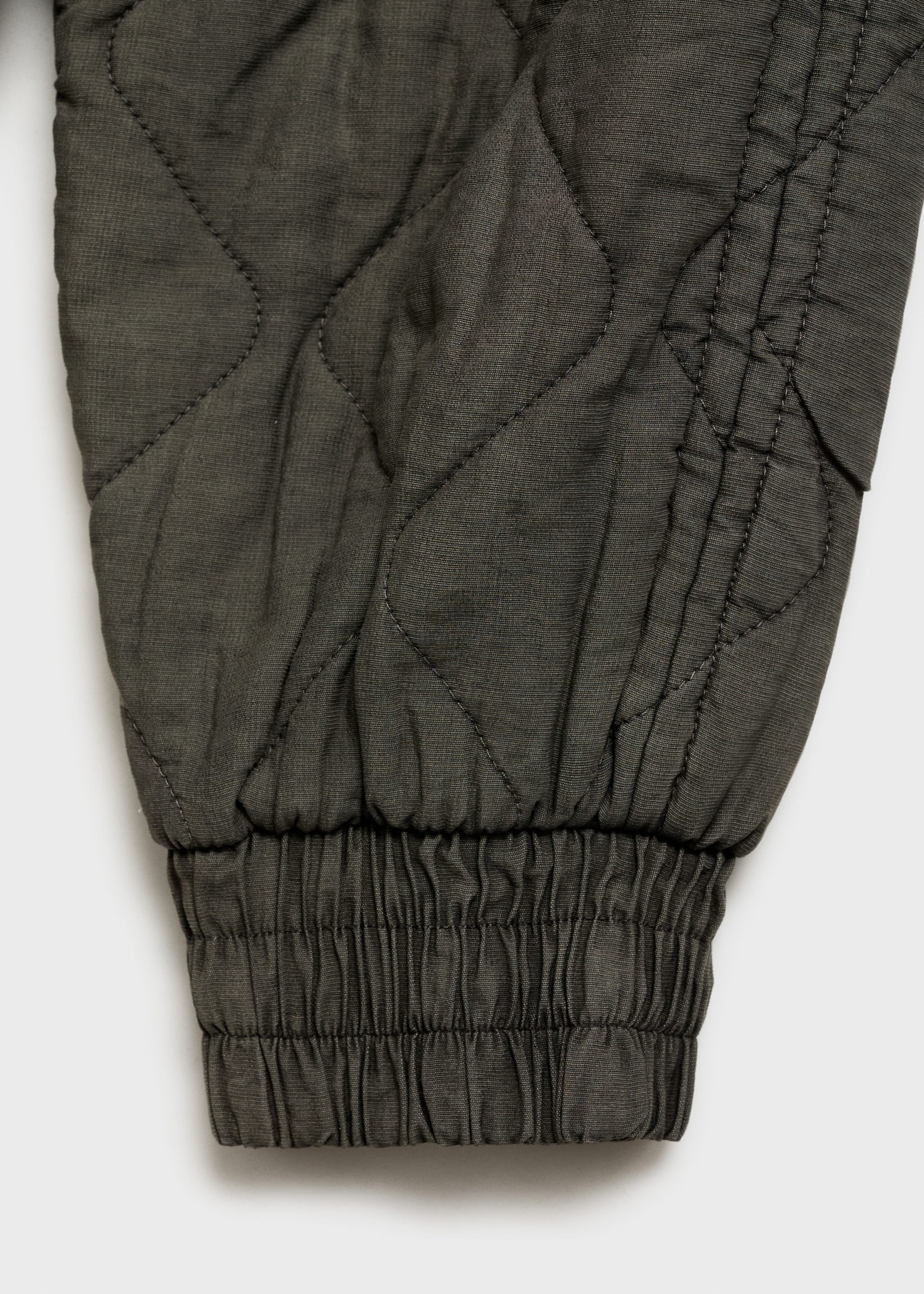 Quilted bomber jacket - Details of the article 0, Grey. Ref: 87055968-00.