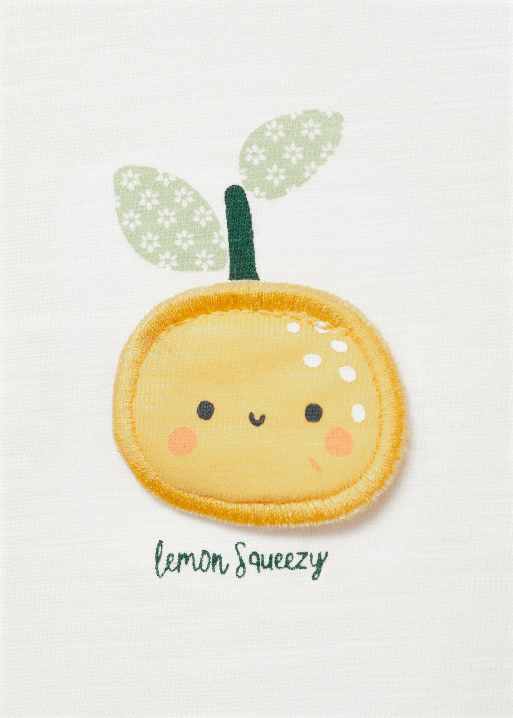 Embossed cotton t-shirt - Details of the article 0, Off White. Ref: 87055971-00.