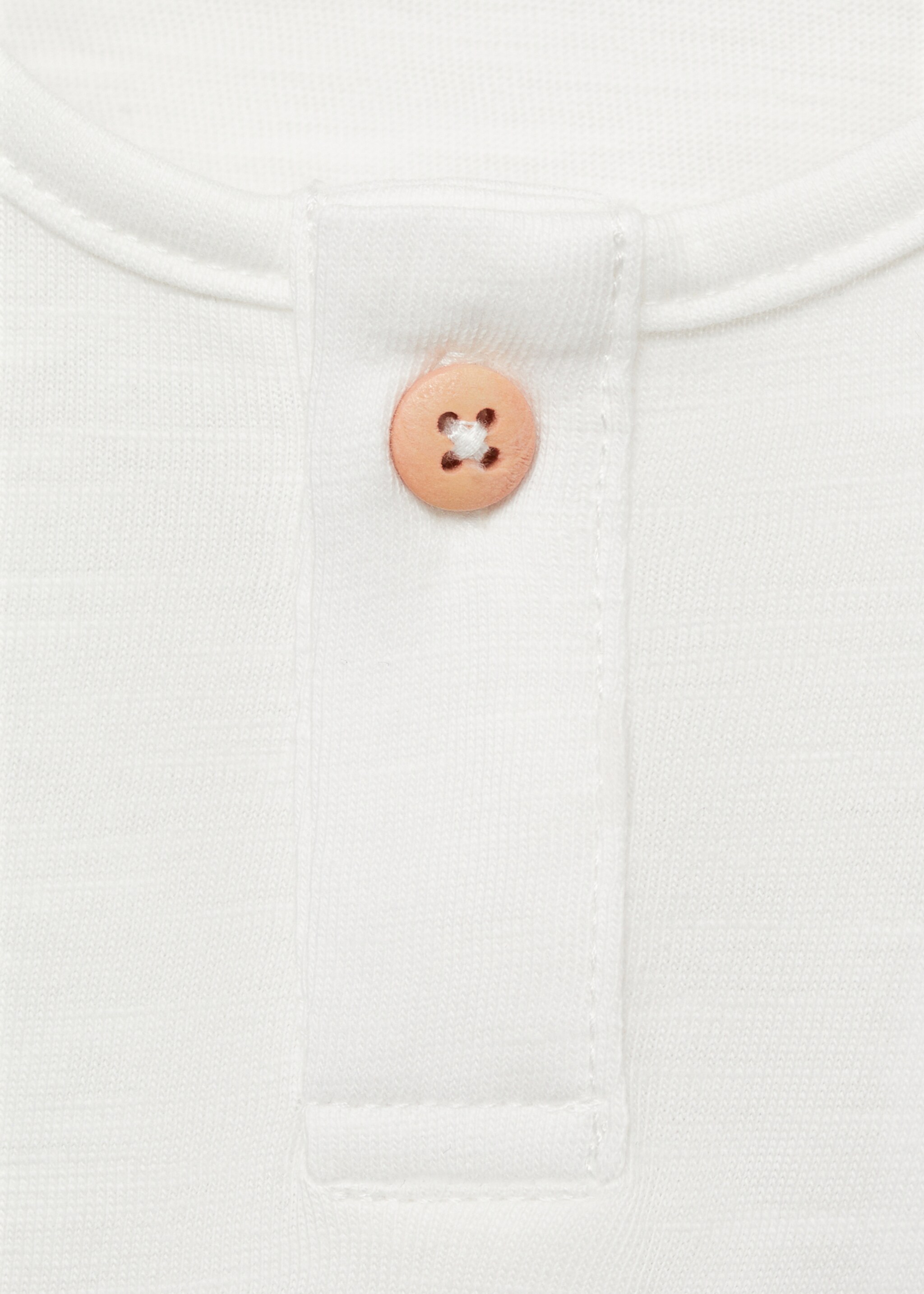 Embossed cotton t-shirt - Details of the article 8, Off White. Ref: 87055971-00.