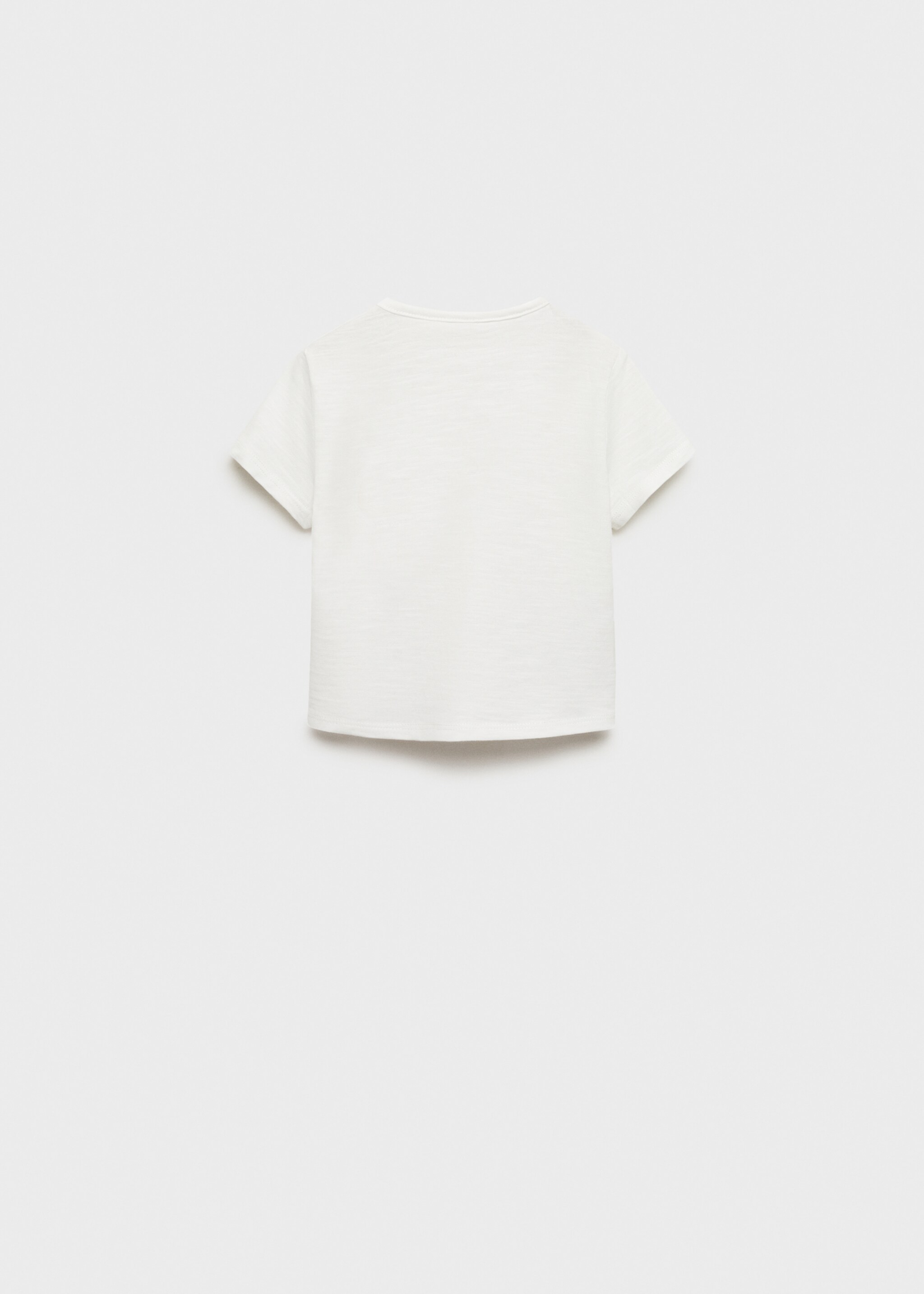 Embossed cotton t-shirt - Reverse of the article, Off White. Ref: 87055971-00.