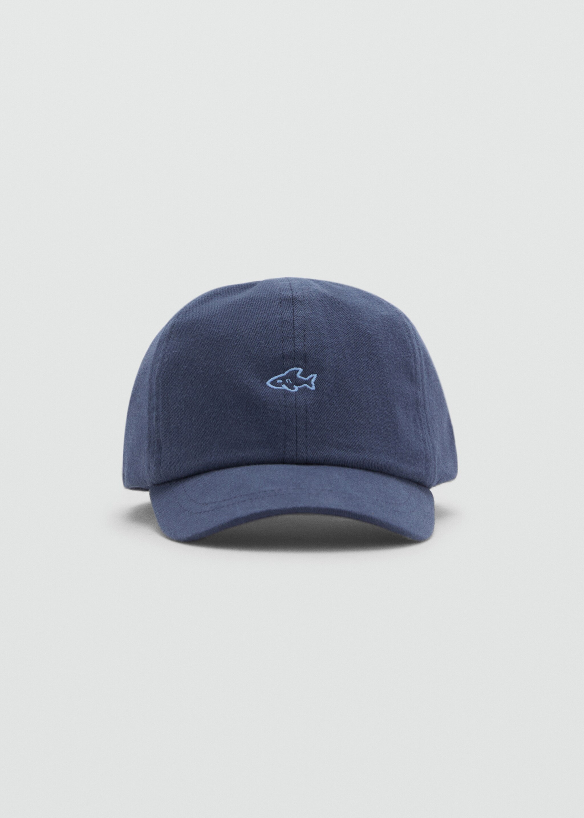 Gorra detalle bordado - Plano medio, Azul marino. Ref: 87055972-00.