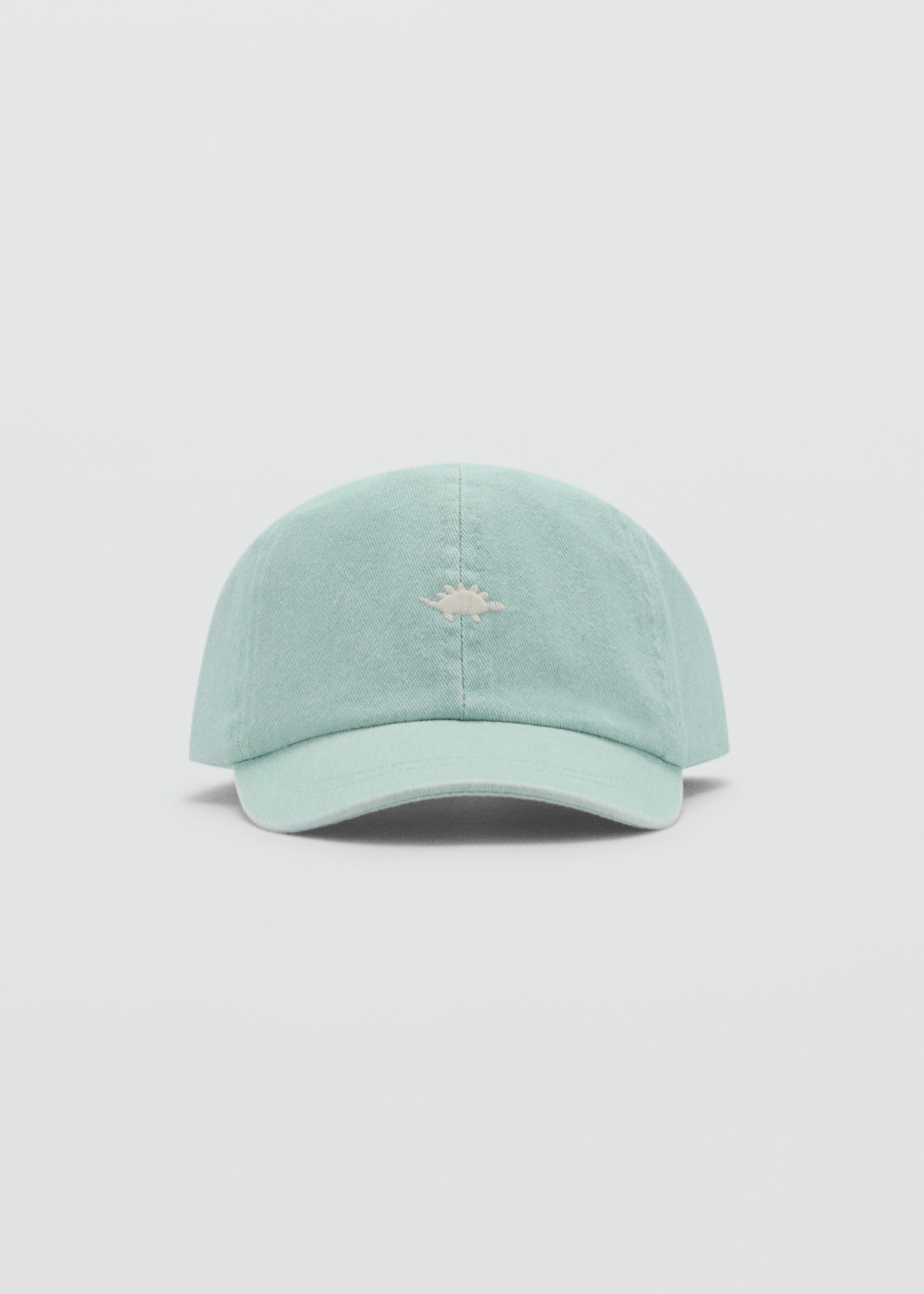 Cap with embroidered visor - Medium plane, Aqua Green. Ref: 87055973-00.
