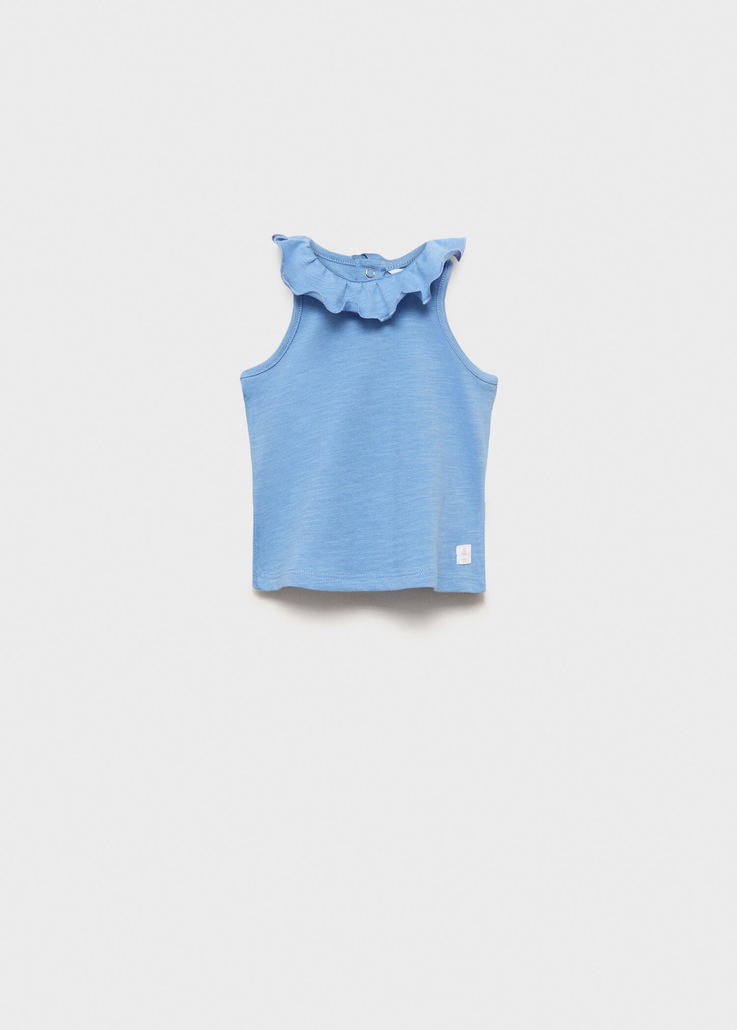 Baumwollshirt mit Rüschenkragen - Artikel ohne Model