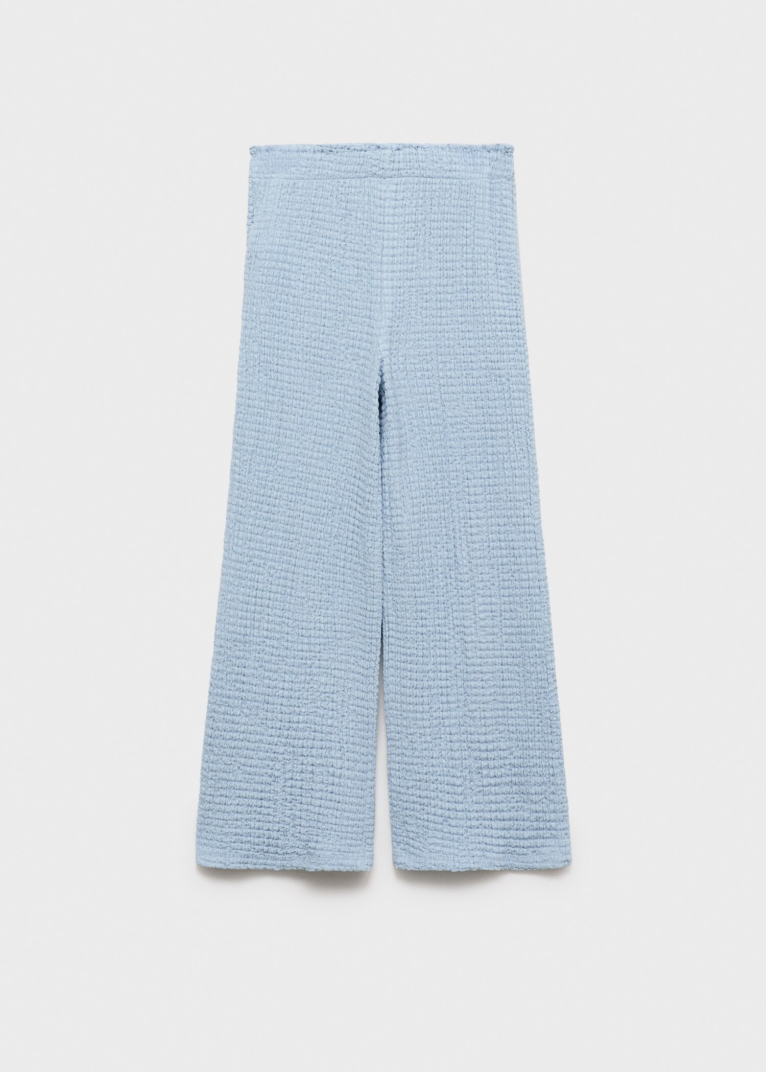 Textured culotte trousers - Article without model