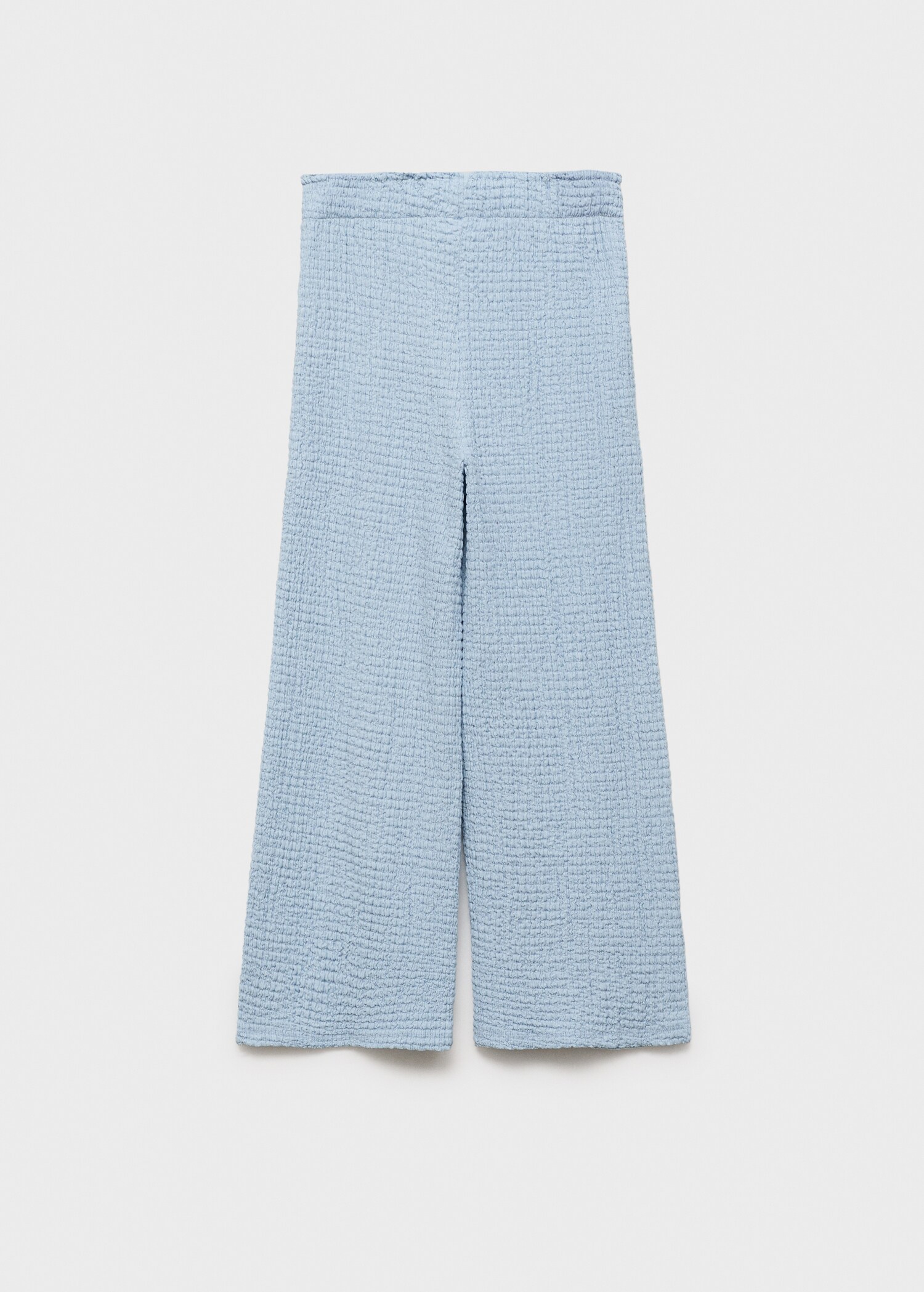 Textured culotte trousers - Reverse of the article