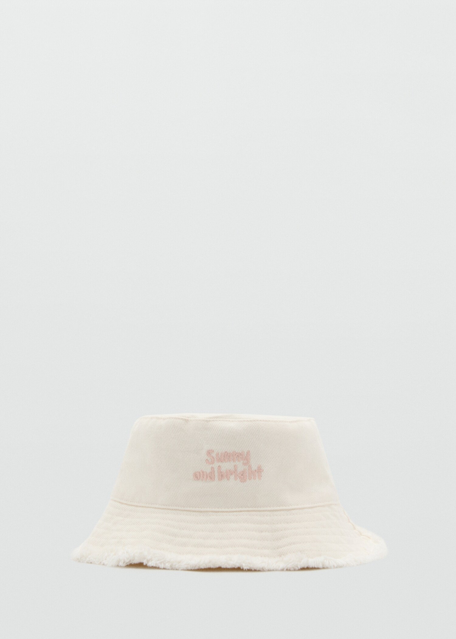 Bucket hat with embroidered message - Article without model