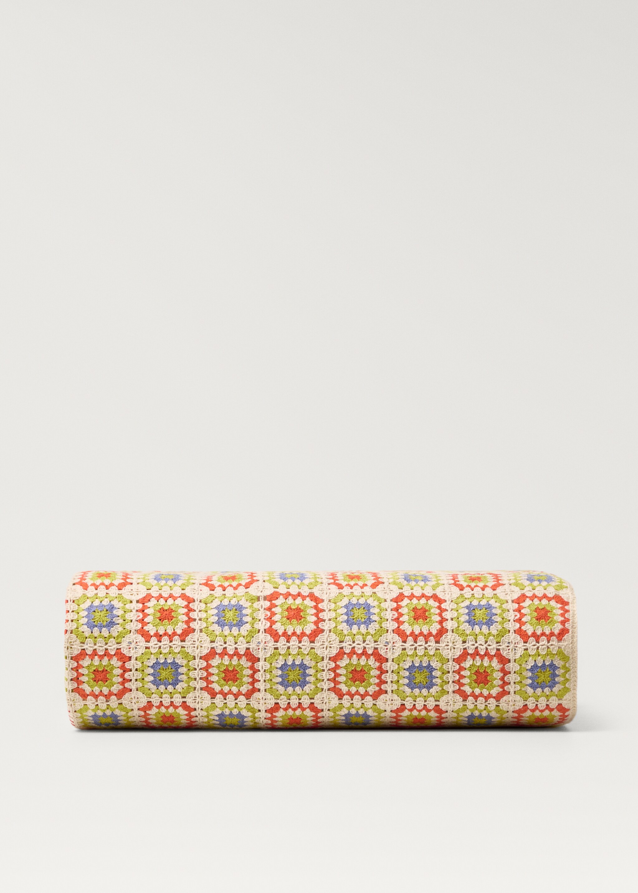 Children's multi-coloured crochet blanket - Article without model, Lilac. Ref: 87055981-00.