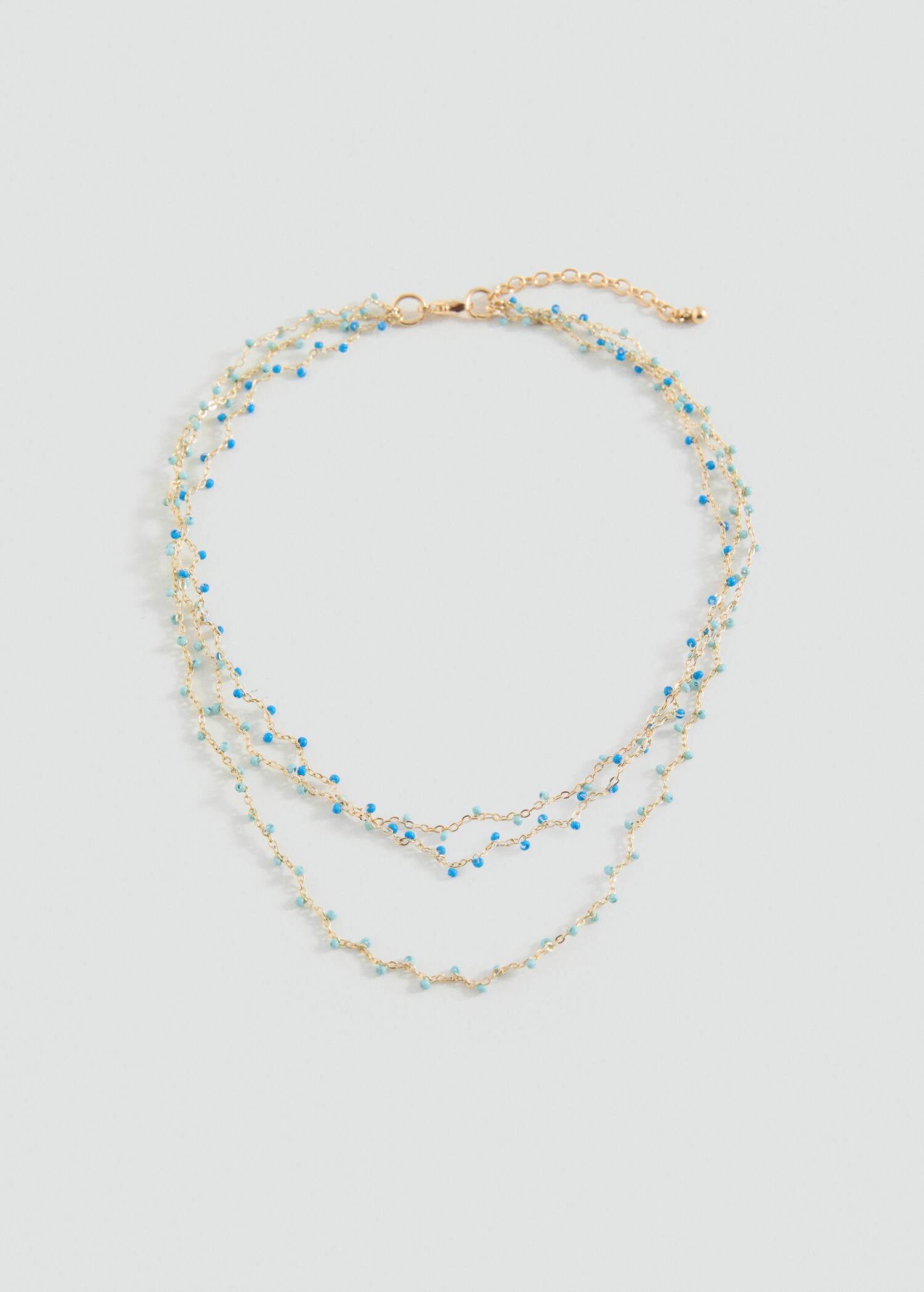 Dreireihige Kette mit Anhängern - Artikel ohne Model