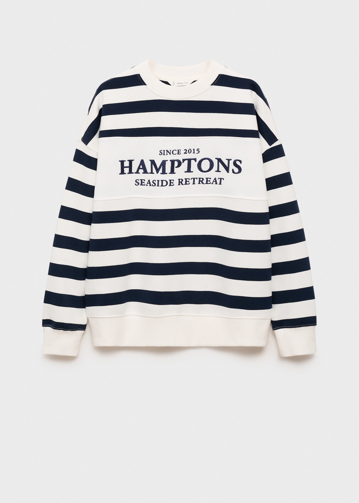 Message striped sweatshirt - Article without model