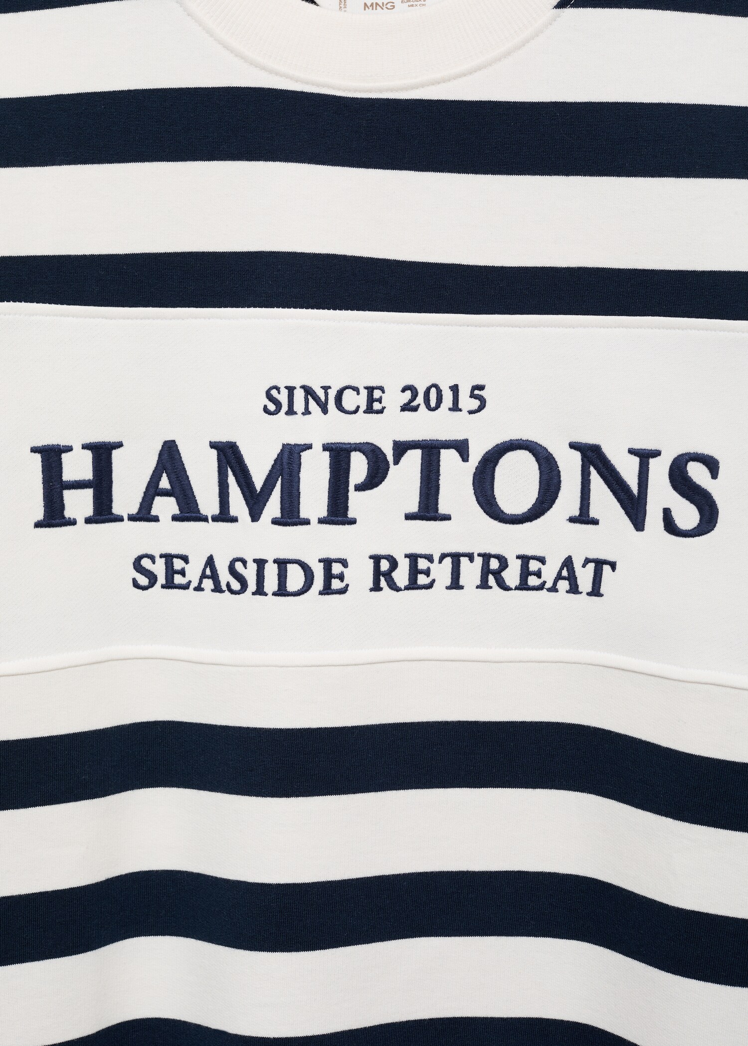 Message striped sweatshirt - Details of the article 0