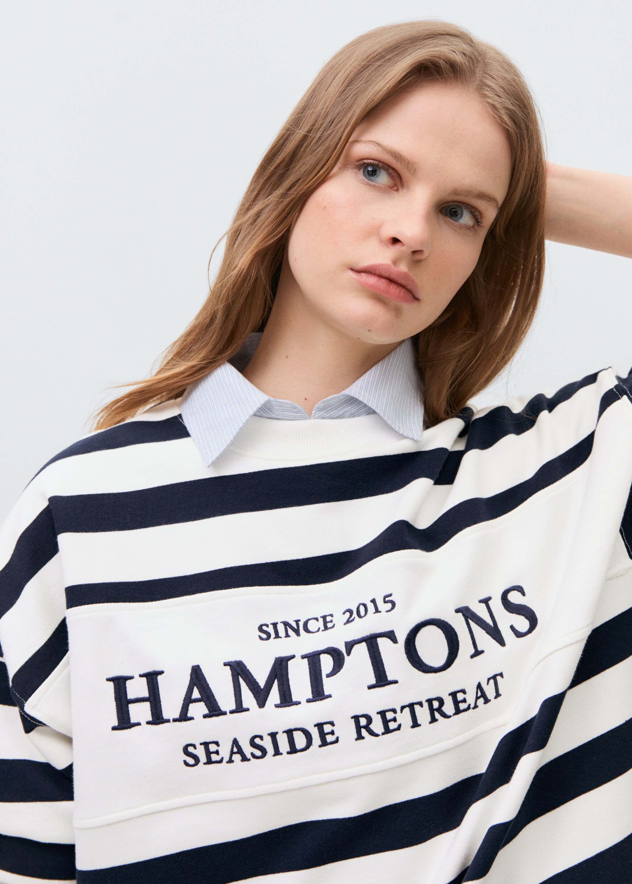 Message striped sweatshirt - Details of the article 1, Off White. Ref: 87056337-00.