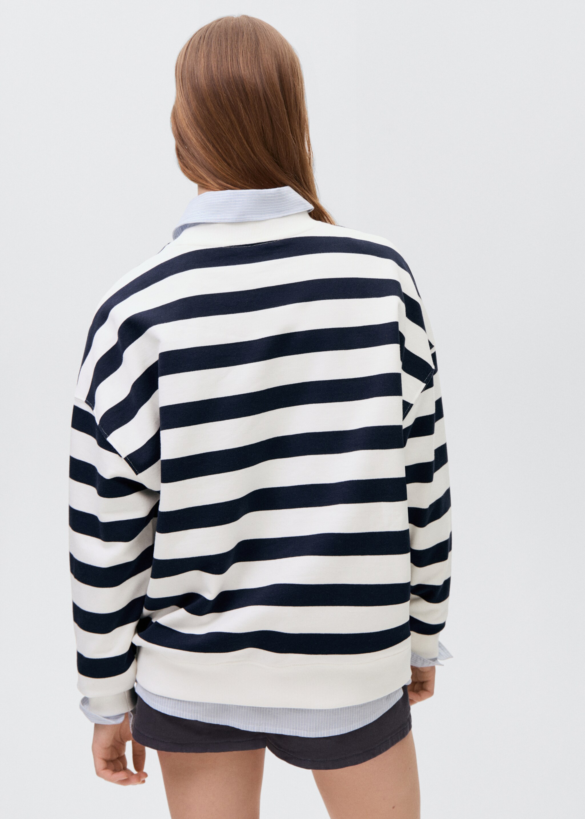 Message striped sweatshirt - Reverse of the article, Off White. Ref: 87056337-00.