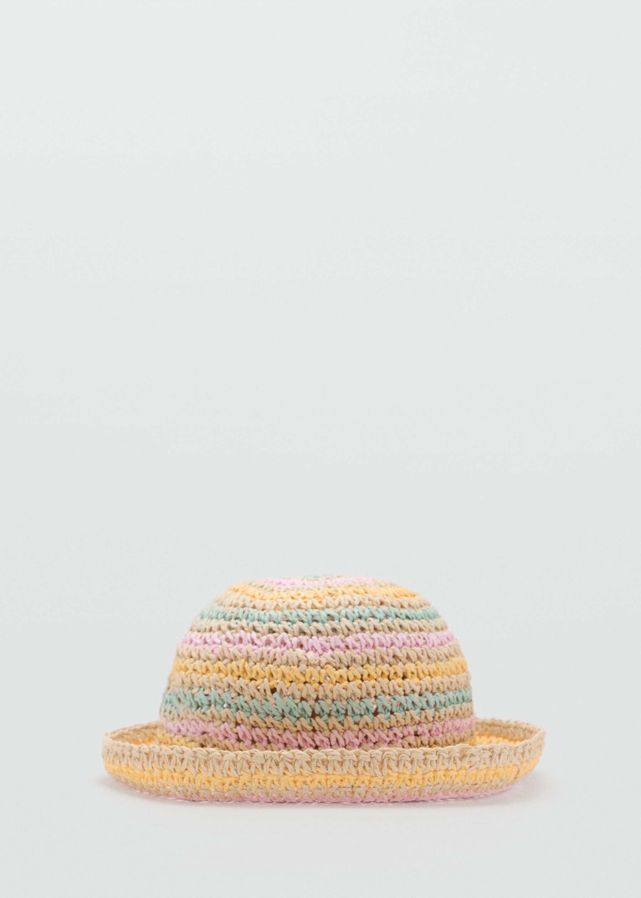 Kombinierter Naturfaser-Hut - Artikel ohne Model, Rosa. Ref: 87056342-00.