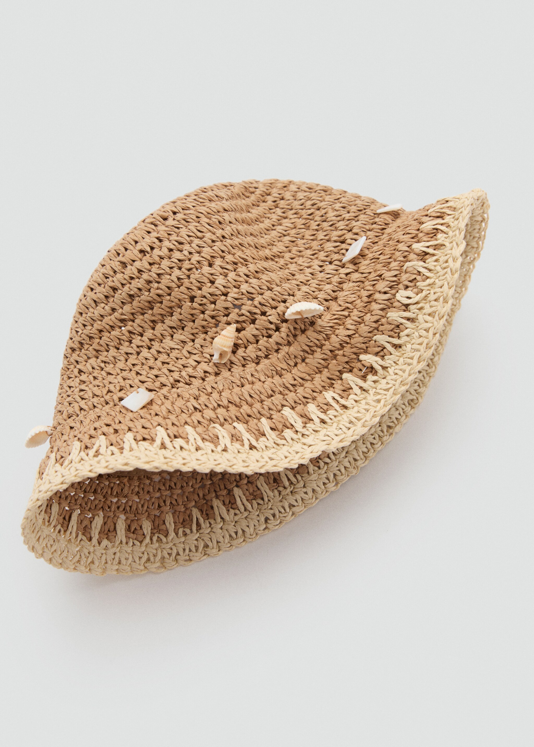 Chapeau paille coquillages - Détail de l'article 1, Sable. Ref: 87056343-00.