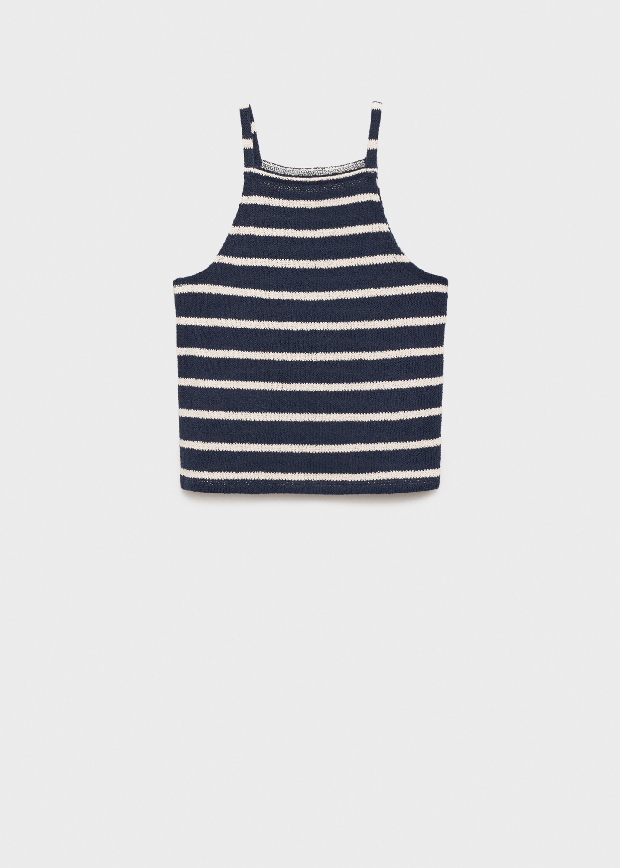 Top halter rayures - Article sans modèle, Bleu marine foncé. Ref: 87056353-00.