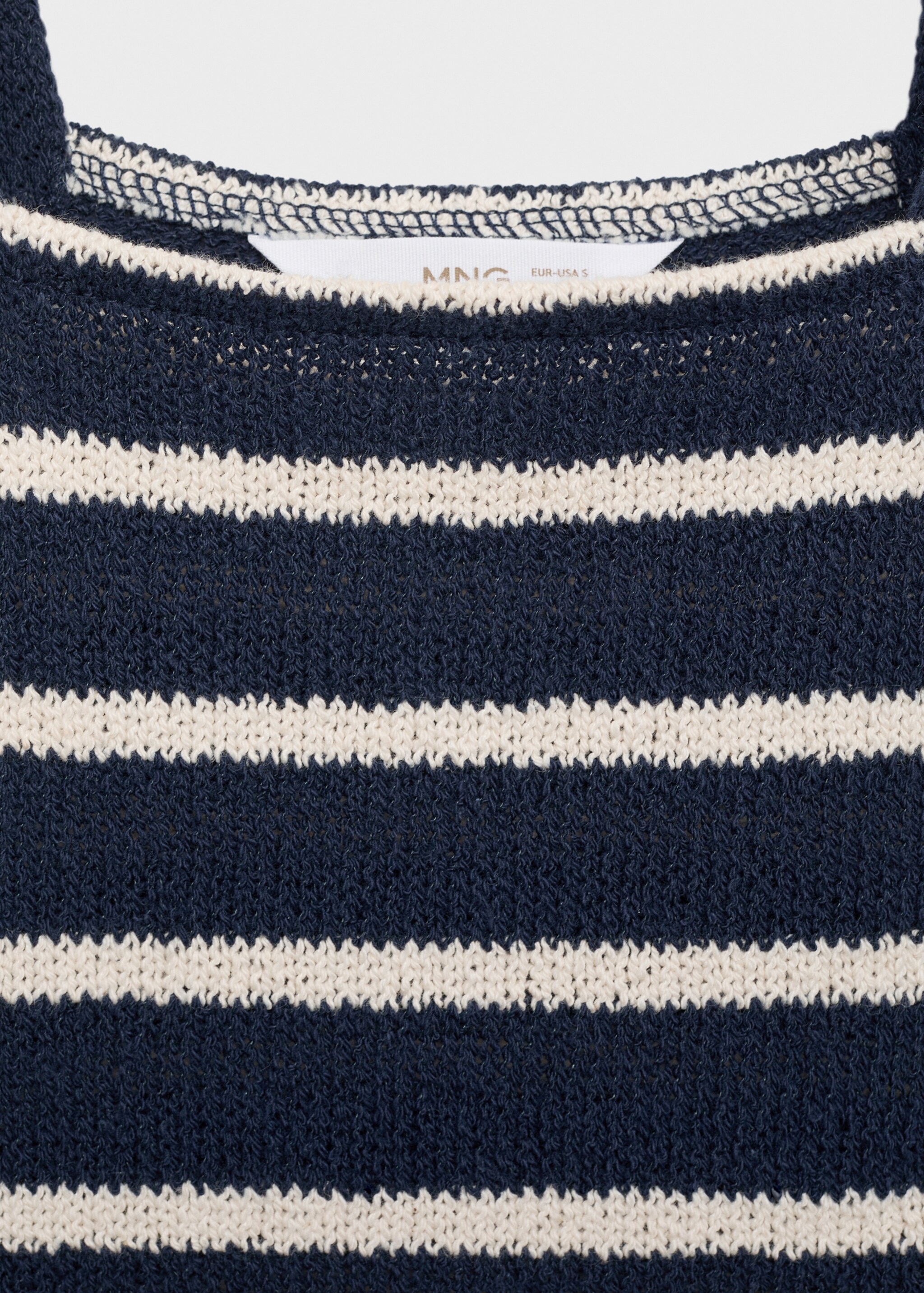 Top halter rayures - Détail de l'article 8, Bleu marine foncé. Ref: 87056353-00.