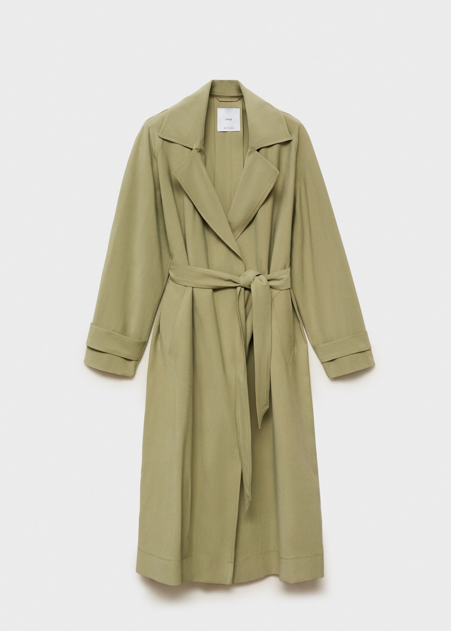 Mjuk trenchcoat med bälte - Artikel utan modell