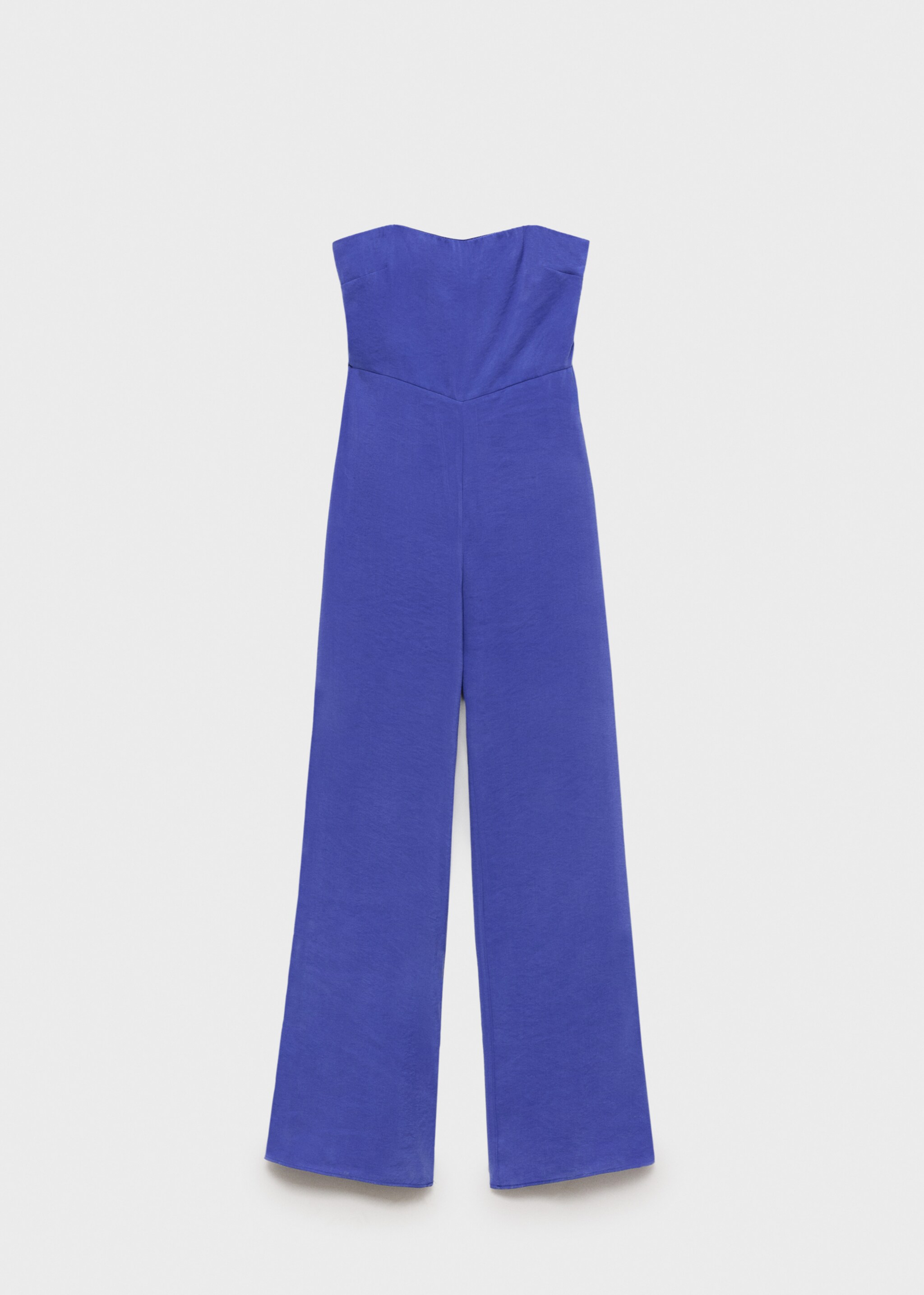 Lång axelbandslös jumpsuit - Artikel utan modell, Elektriskt blå. Ref: 87056357-00.