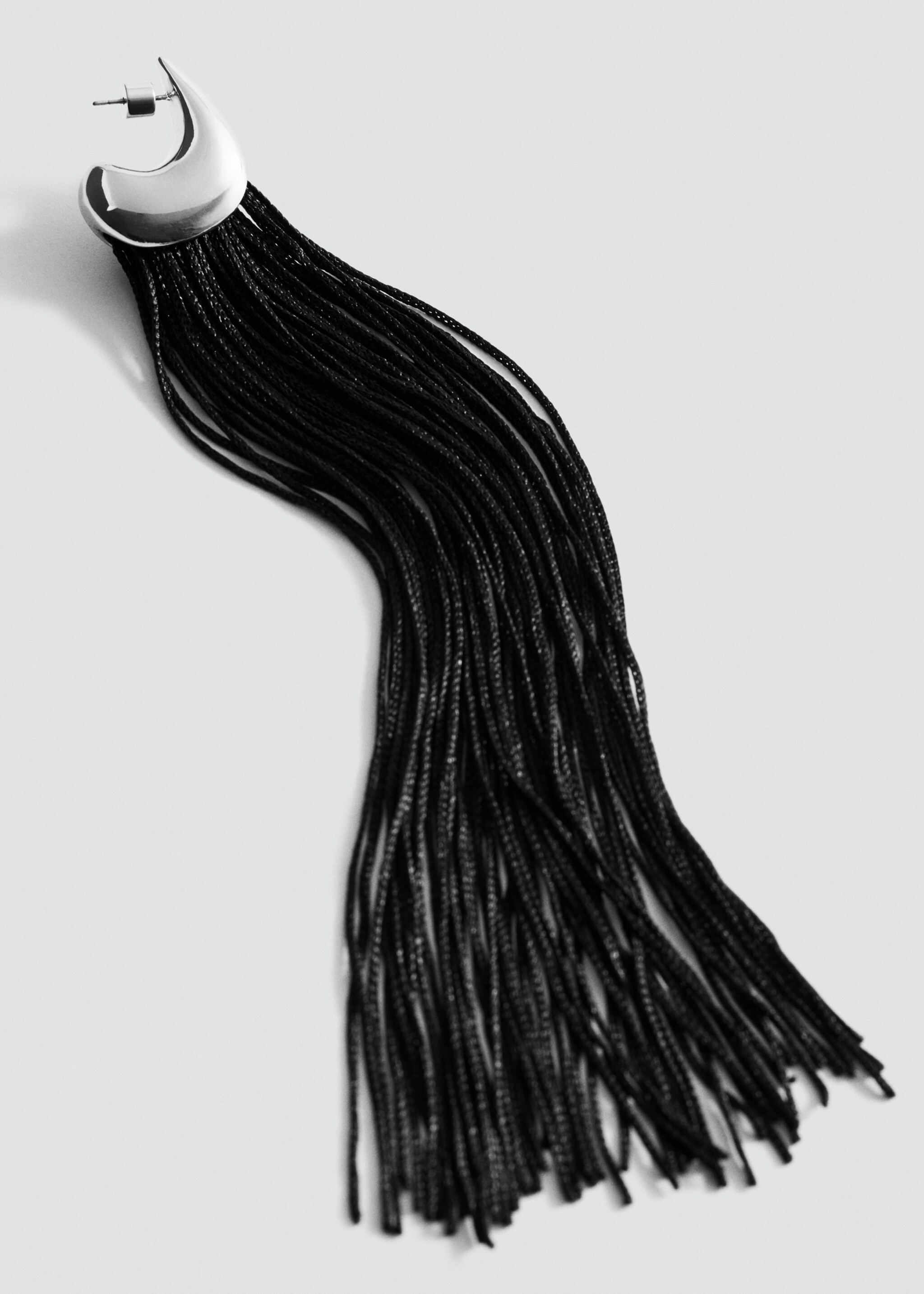 Waterfall drop earrings - Details of the article 1, Silver. Ref: 87056364-00.