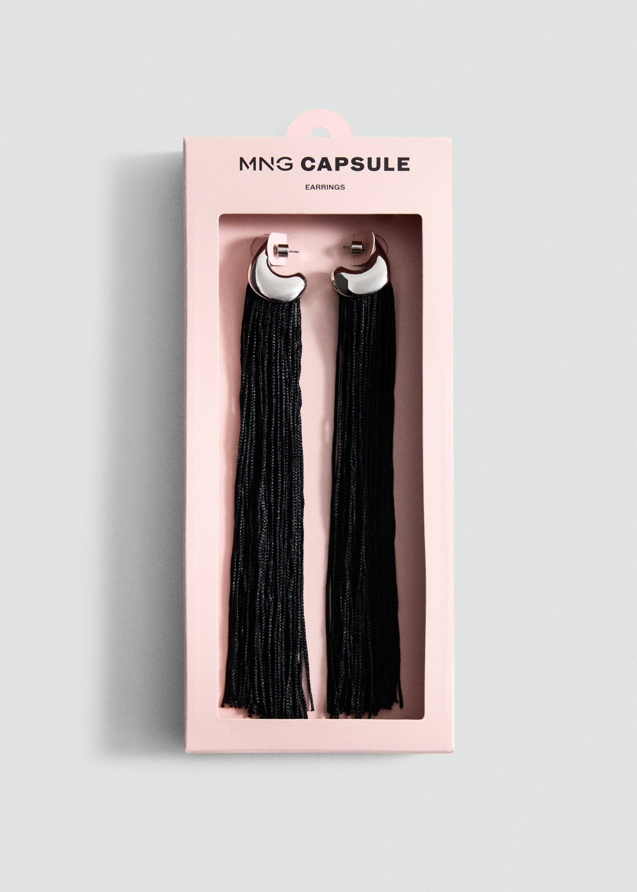 Waterfall drop earrings - Details of the article 2, Silver. Ref: 87056364-00.