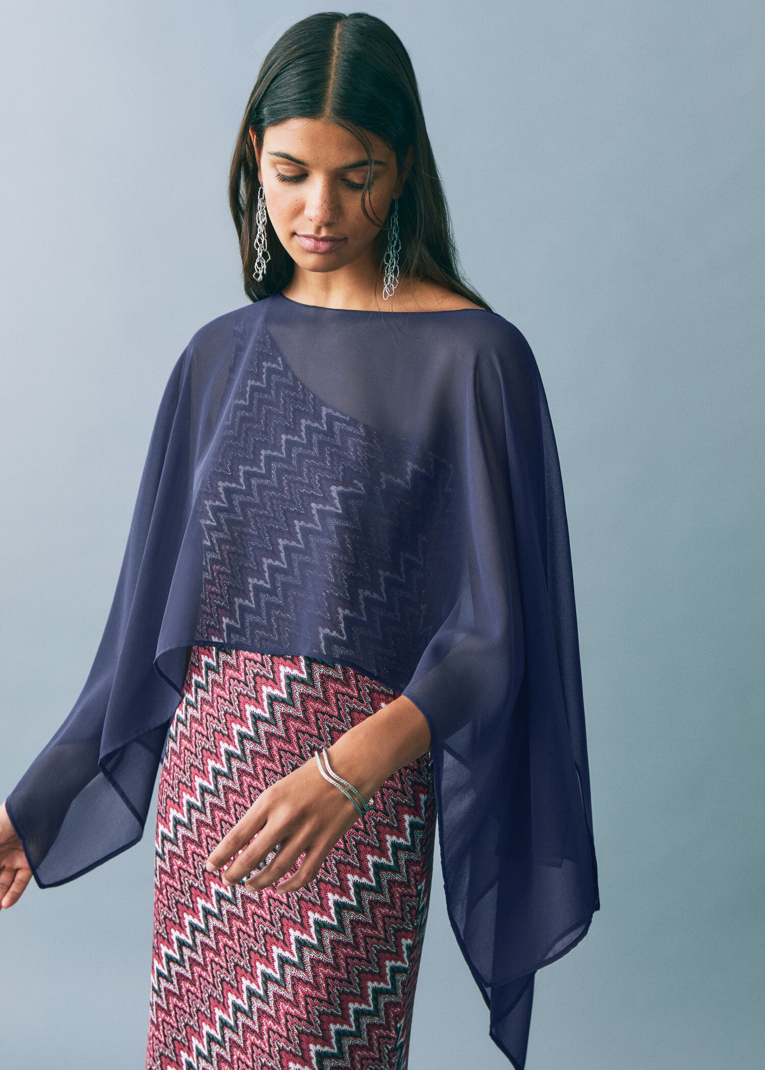 Chiffon layer top - Medium plane