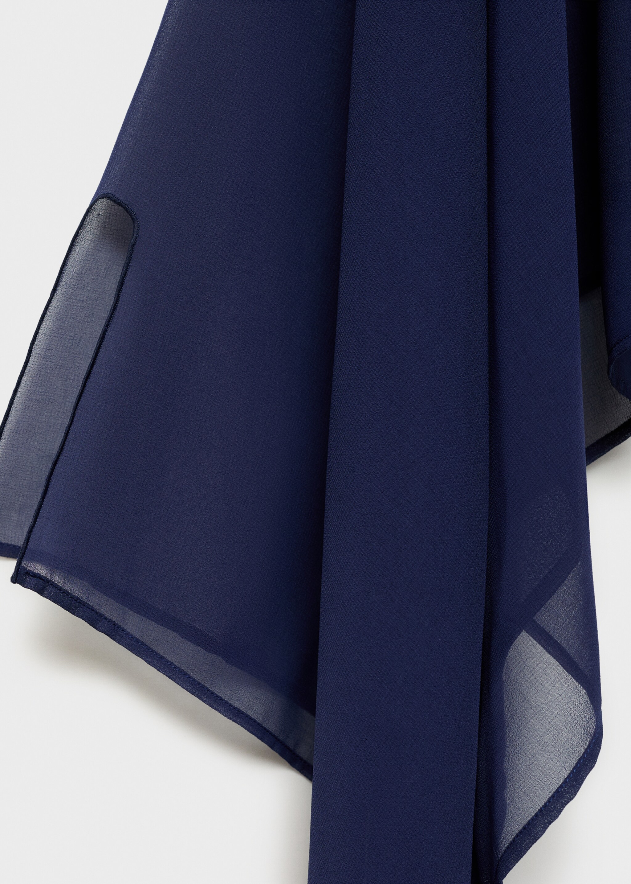 Chiffon layer top - Details of the article 0, Night Blue. Ref: 87056366-00.