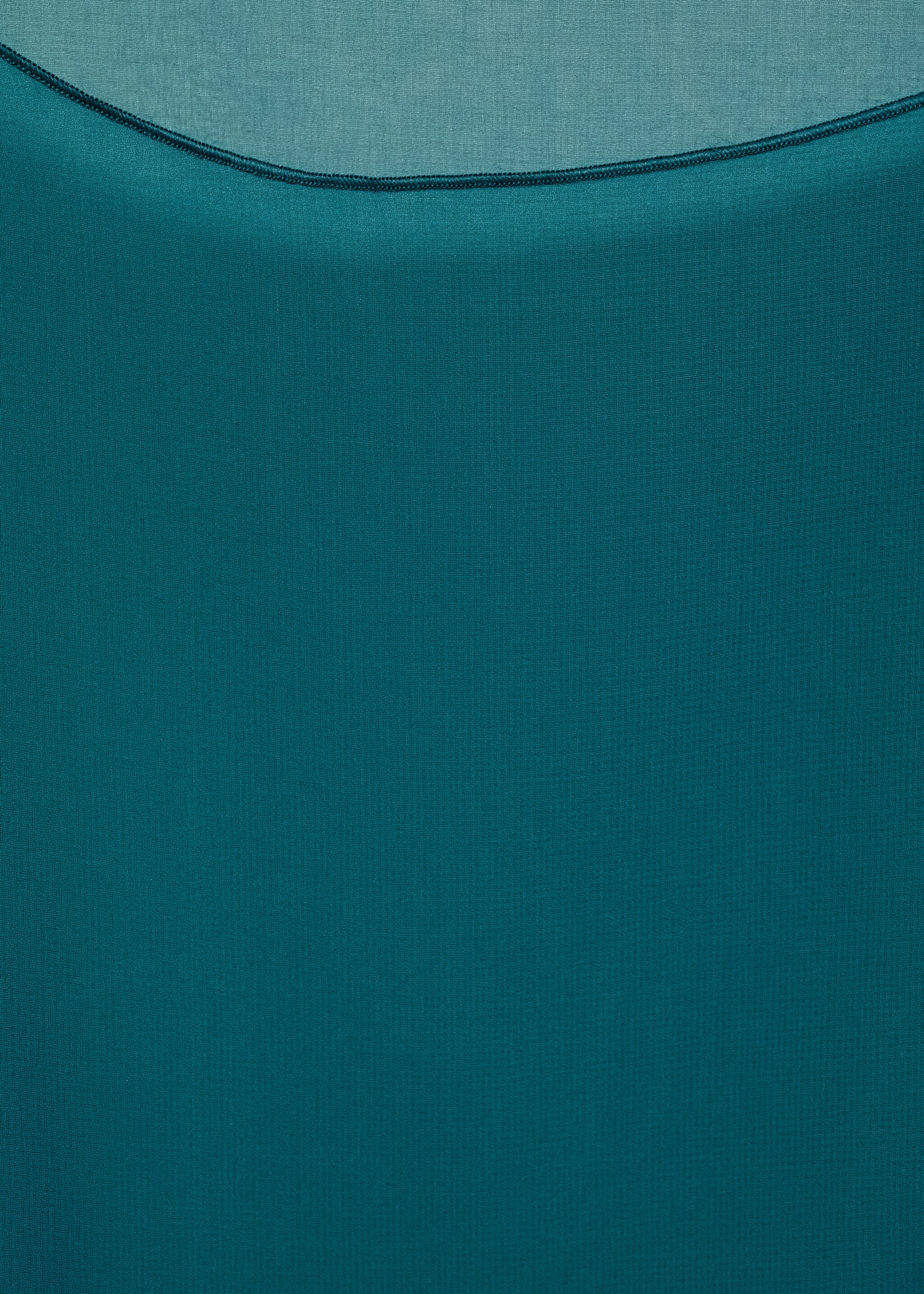 Top mit Chiffonlage - Detail des Artikels 8, Petrolblau. Ref: 87056366-00.
