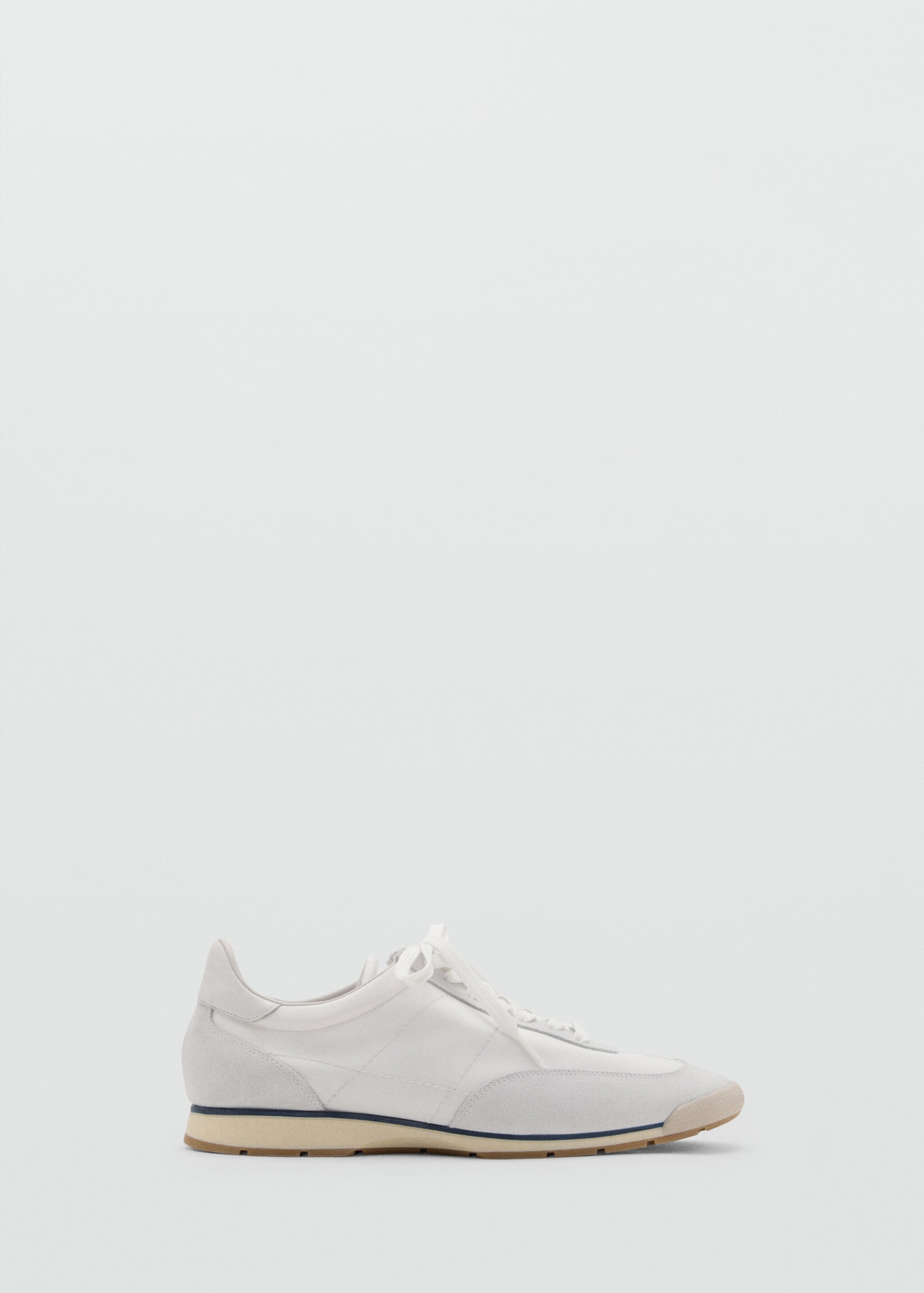 Leather mixed sneakers - Article without model, White. Ref: 87056370-00.