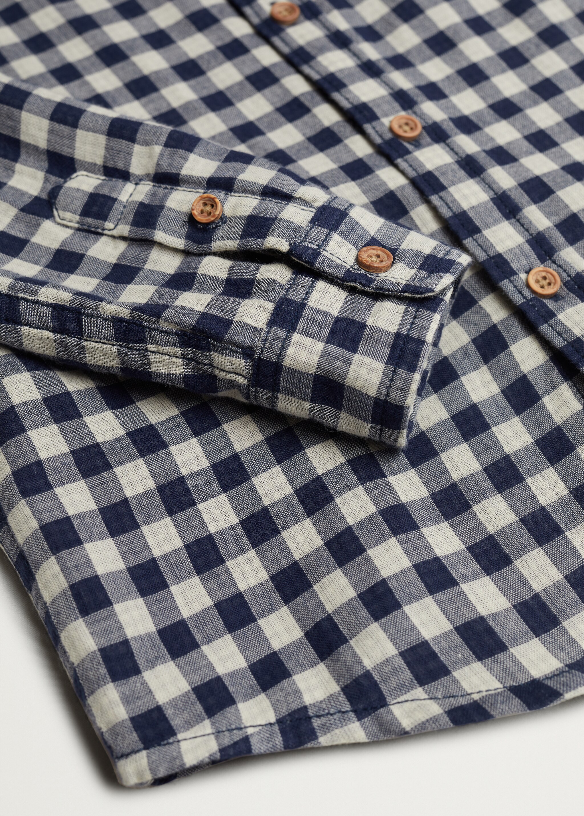Check cotton shirt - Details of the article 8