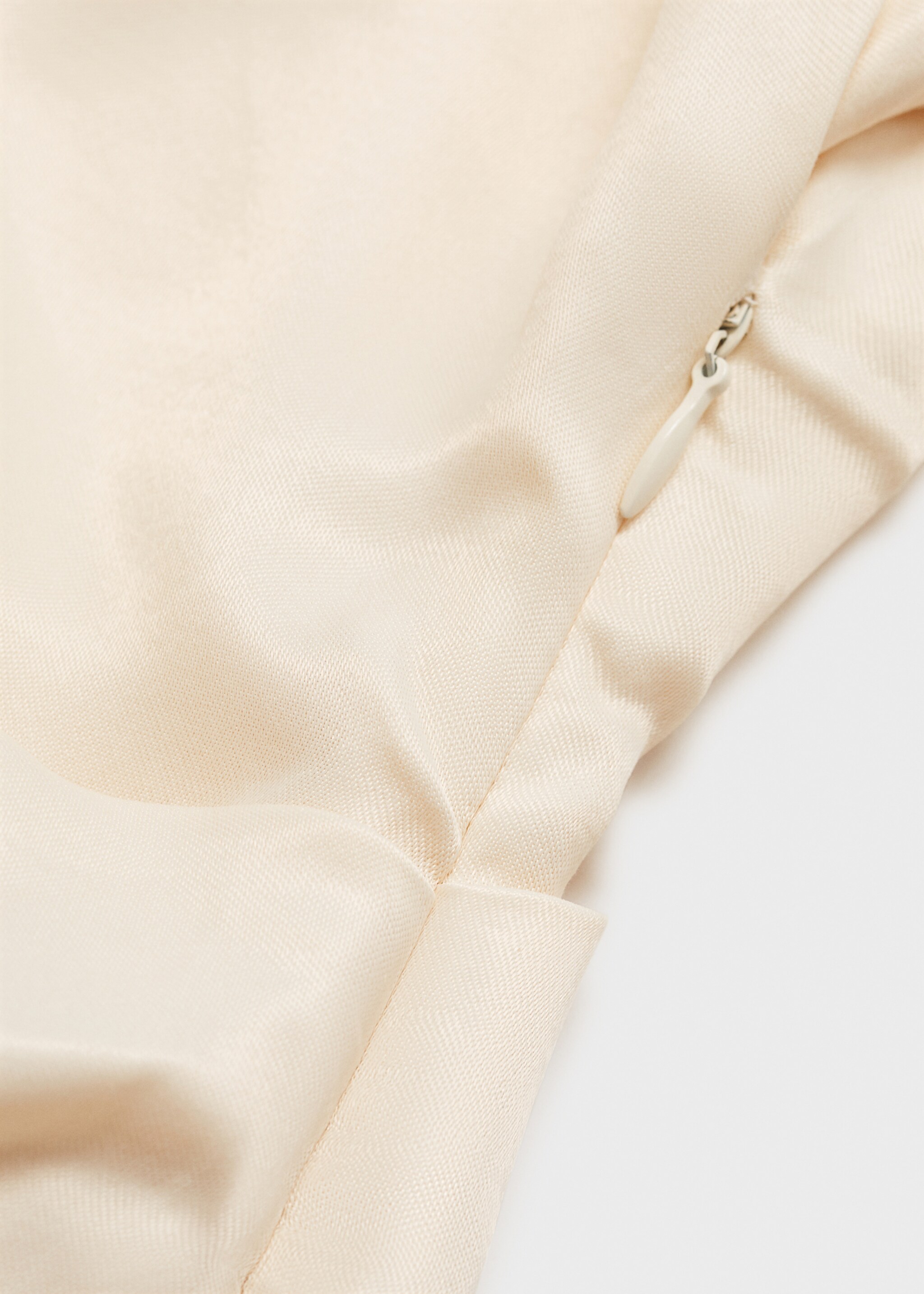 Vestit midi asimètric drapejat - Detall de l'article 0, Cru. Ref: 87056711-00.