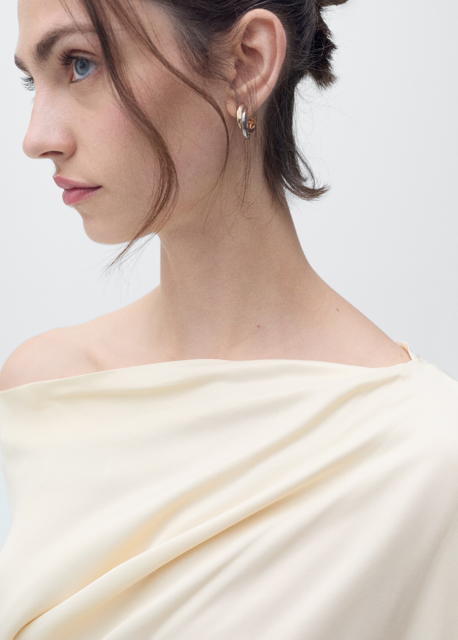 Vestit midi asimètric drapejat - Detall de l'article 1