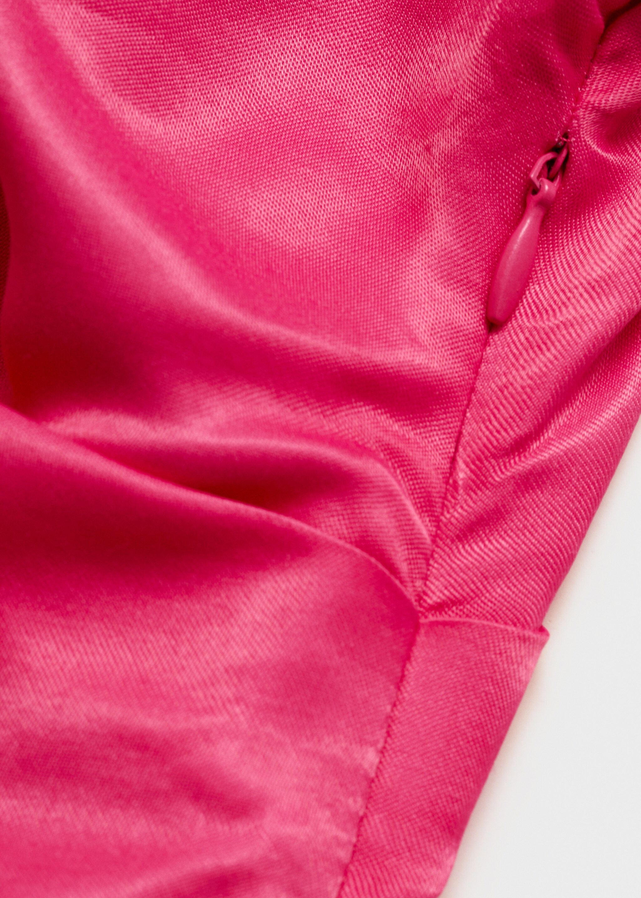 Draped asymmetrical midi-dress - Details of the article 0, Pink. Ref: 87056711-00.