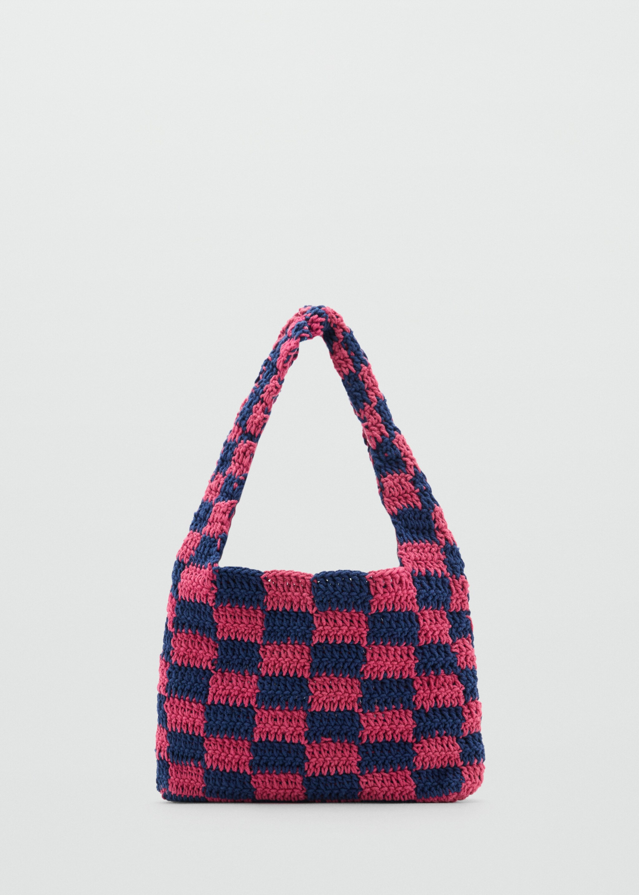 Check crochet bag - Article without model, Fuchsia. Ref: 87056716-00.