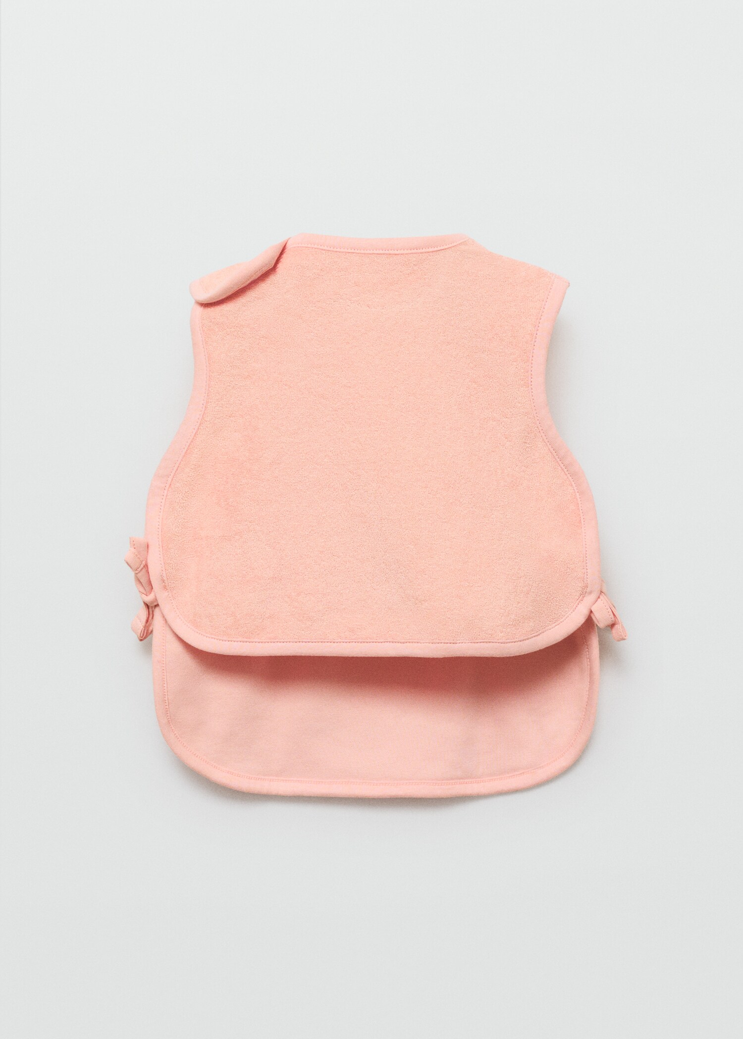 Terry cloth bib with embroidered details - Medium plane
