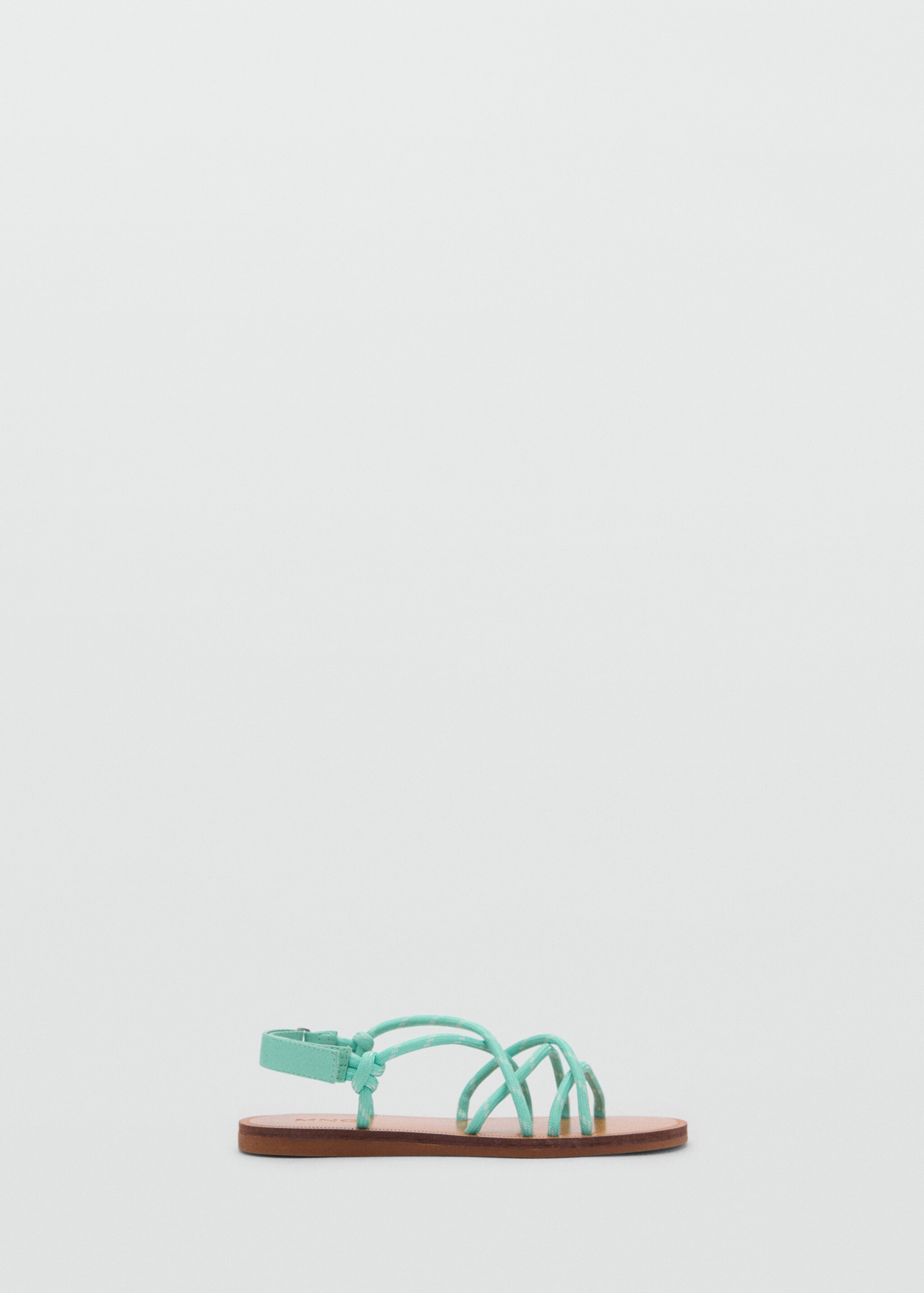 Lace-up sandals - Article without model, Pastel Green. Ref: 87056719-00.