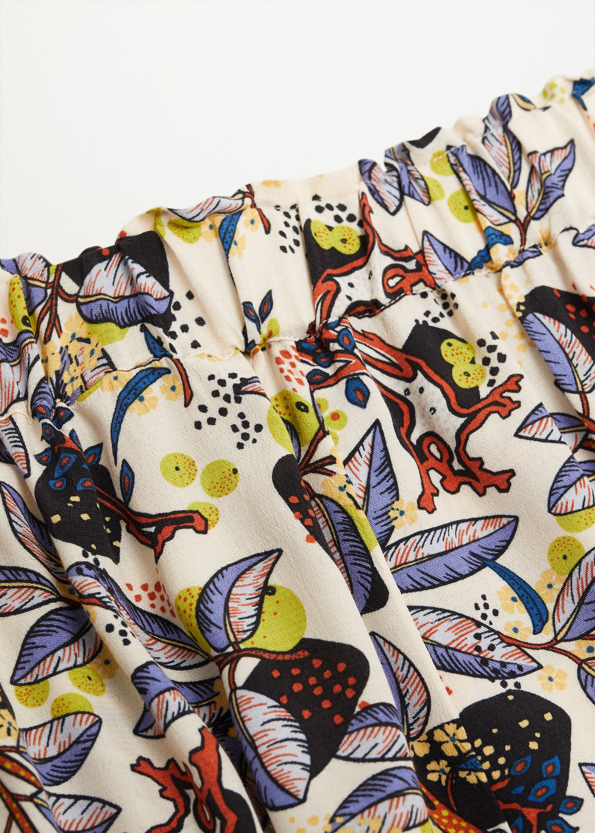 Printed flowy shorts - Details of the article 8