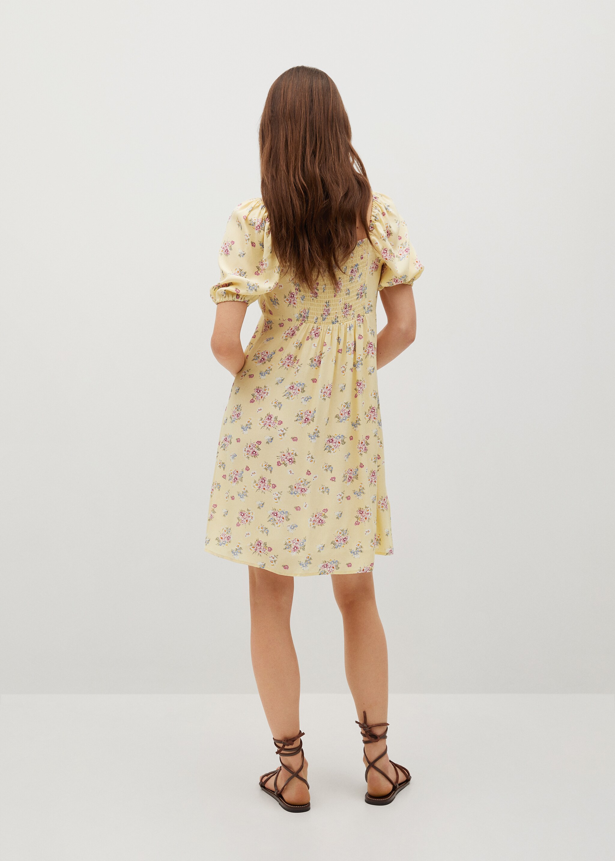 Vestido estampado floral - Reverso del artículo