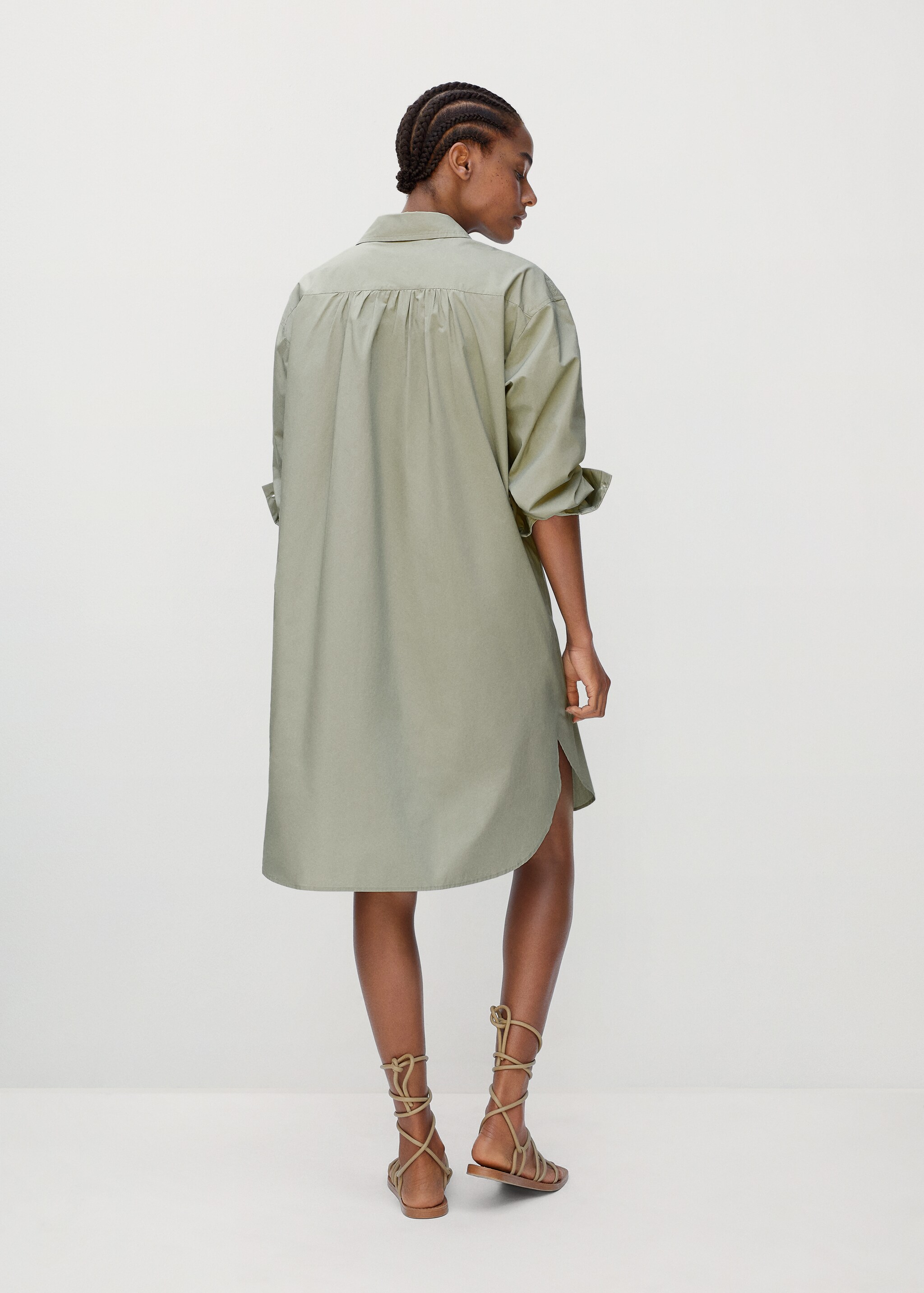 Camisa algodón oversize - Reverso del artículo