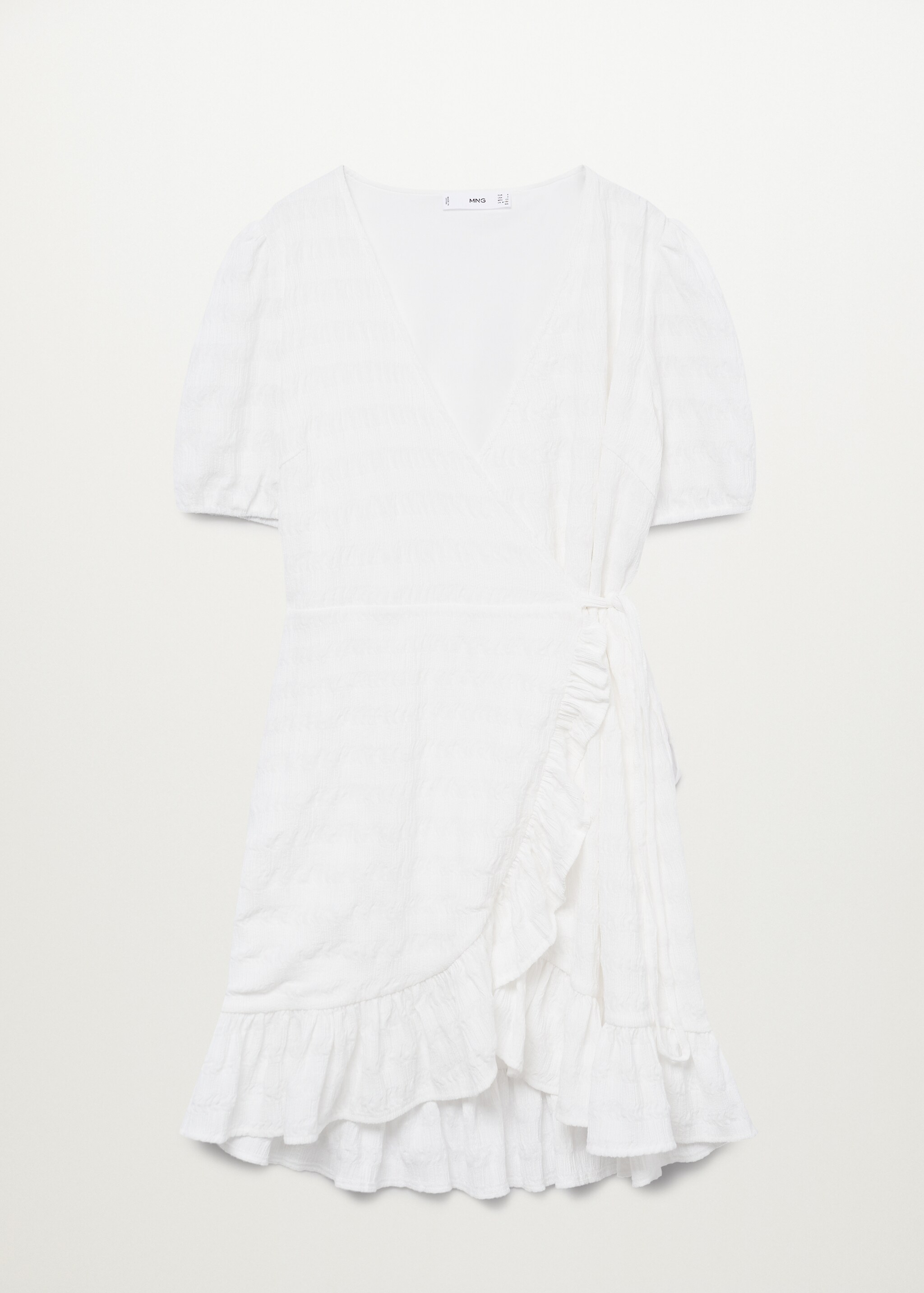 Vestido textura volante - Artículo sin modelo