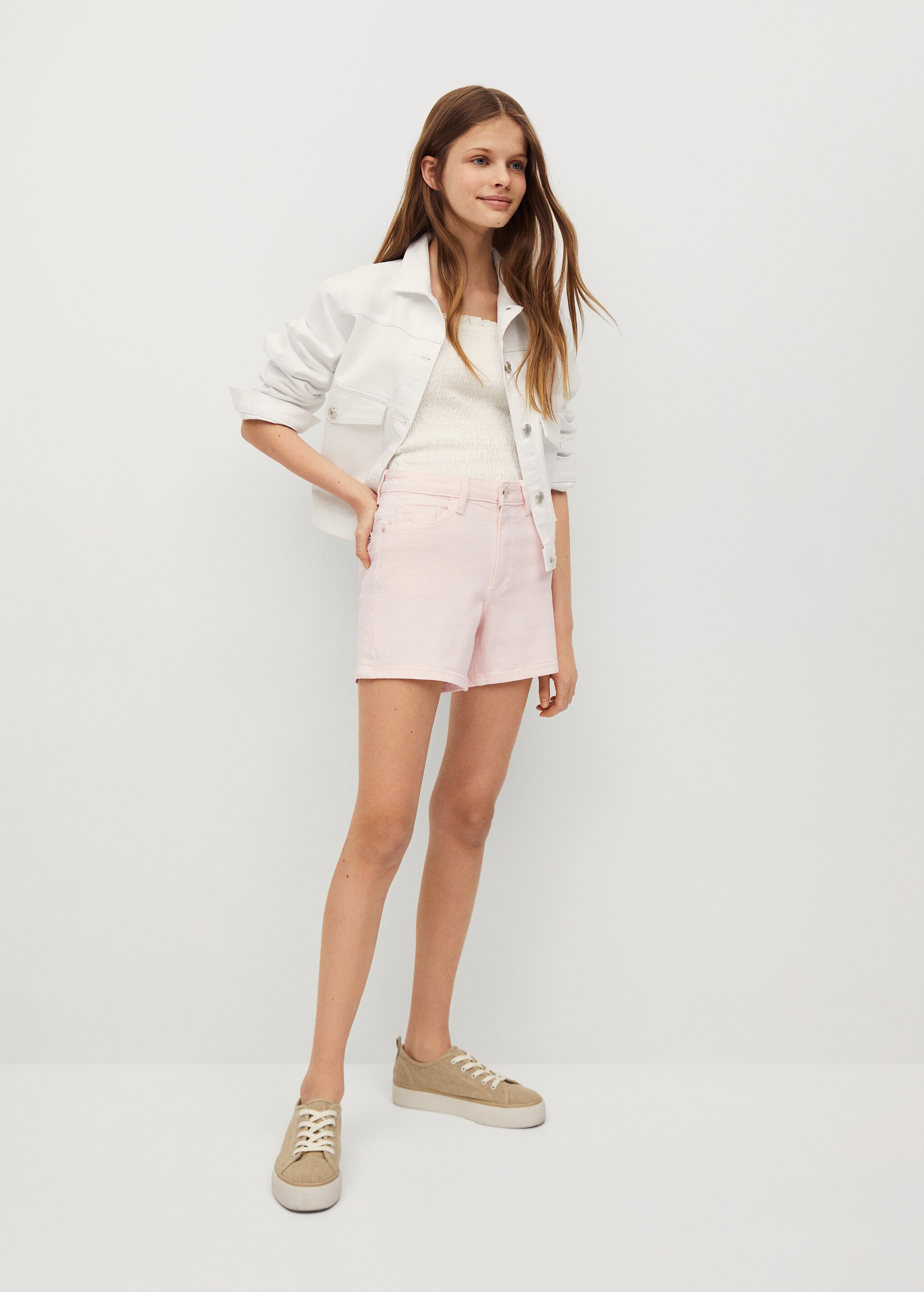 Short denim - Plano medio