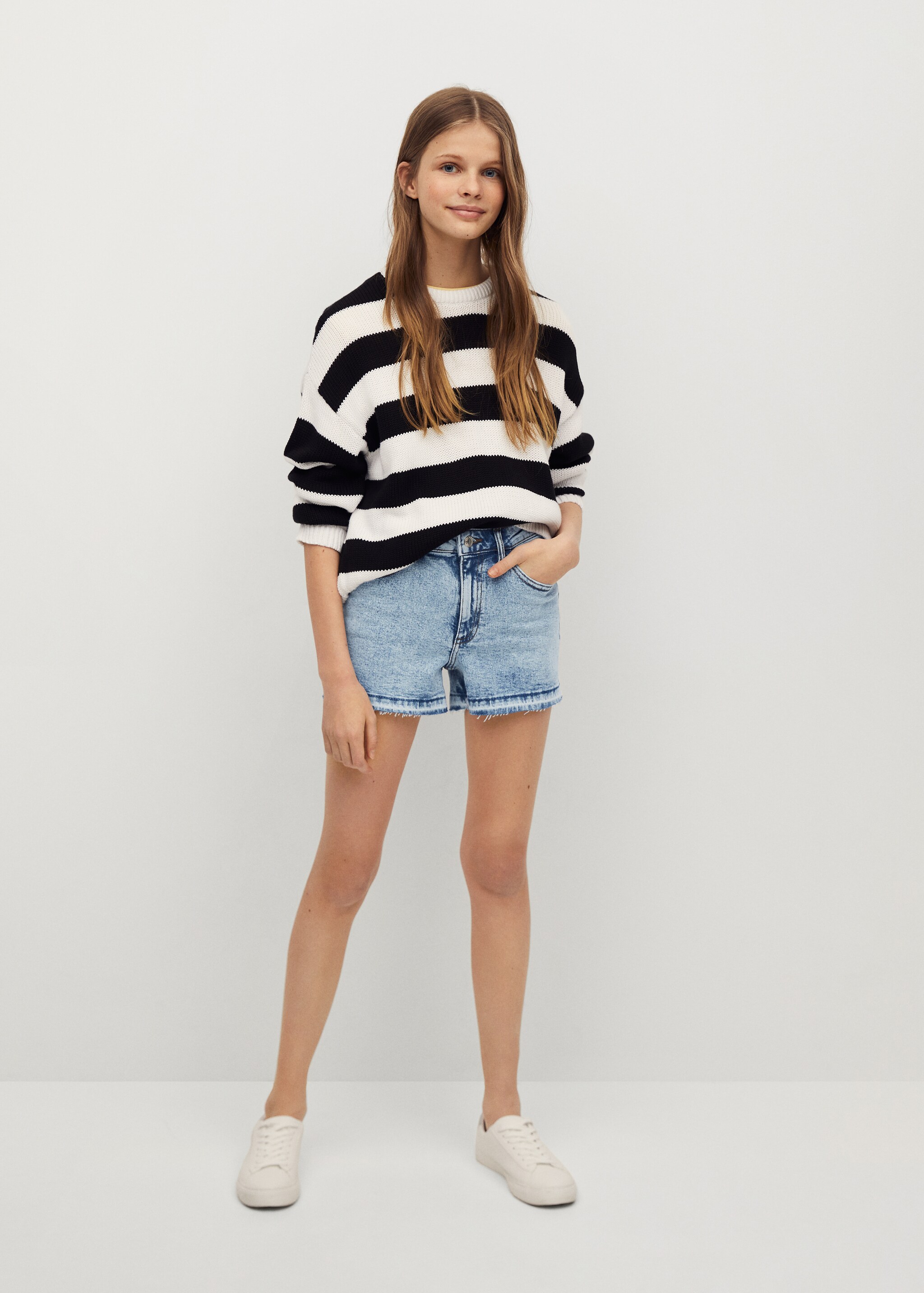Short denim - Plano medio