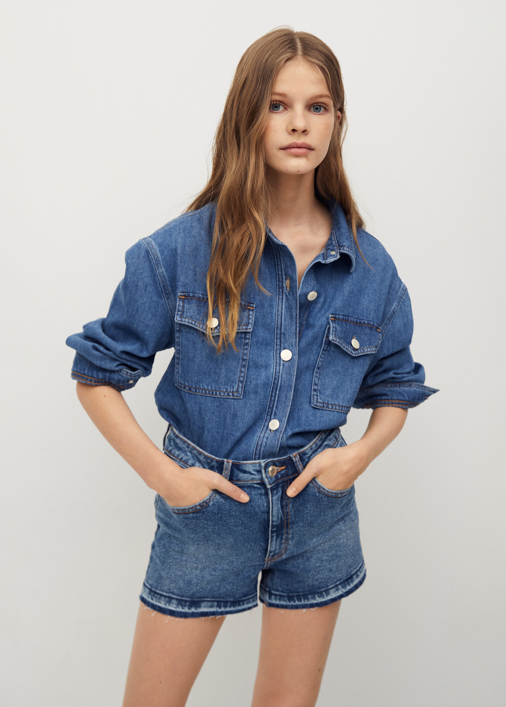 Short denim - Plano medio