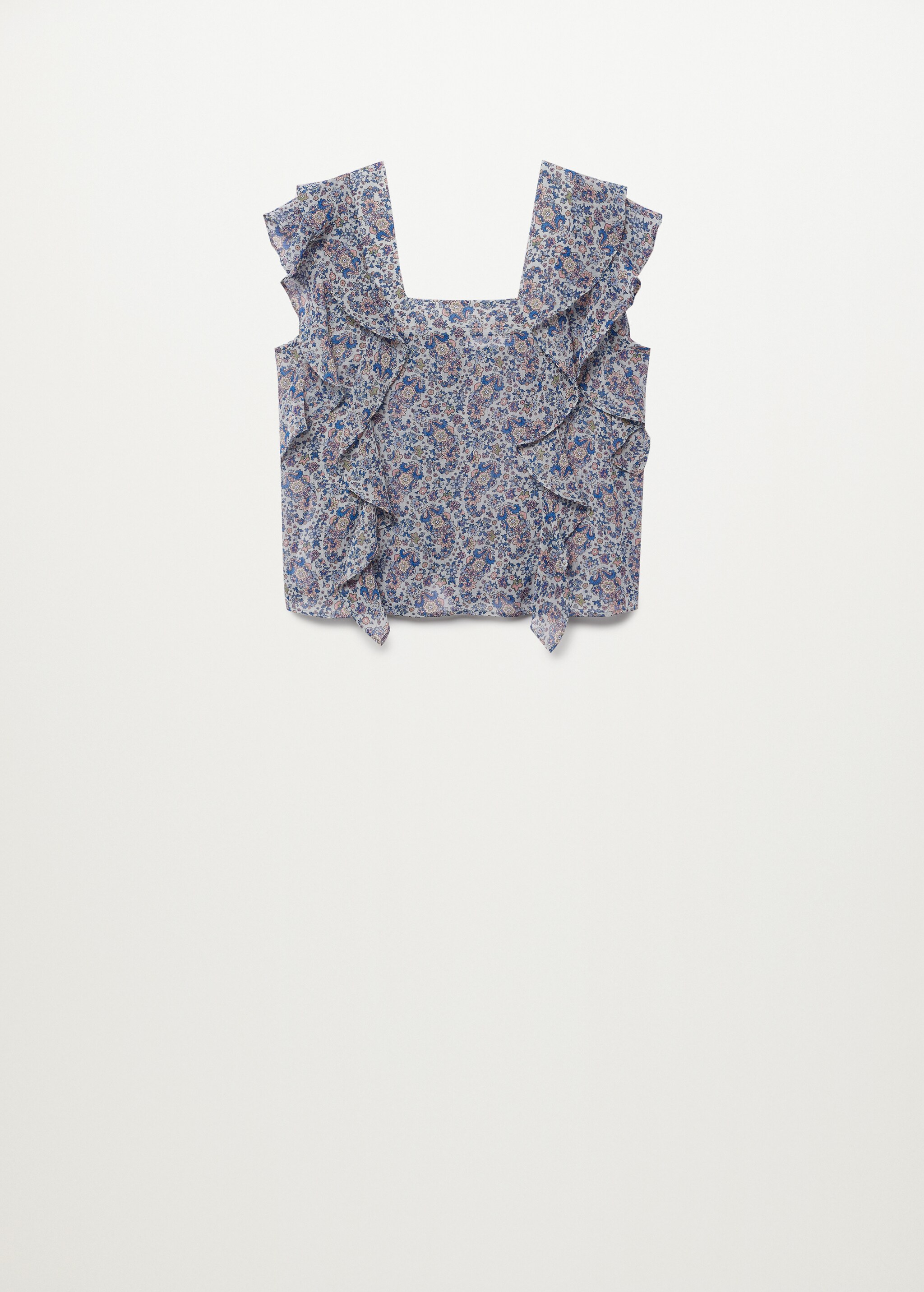 Blusa estampada volantes - Artículo sin modelo