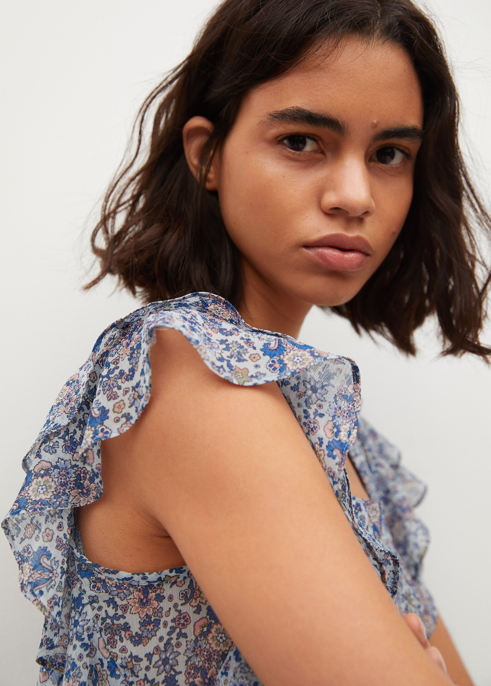 Blusa estampada volantes - Detalle del artículo 3