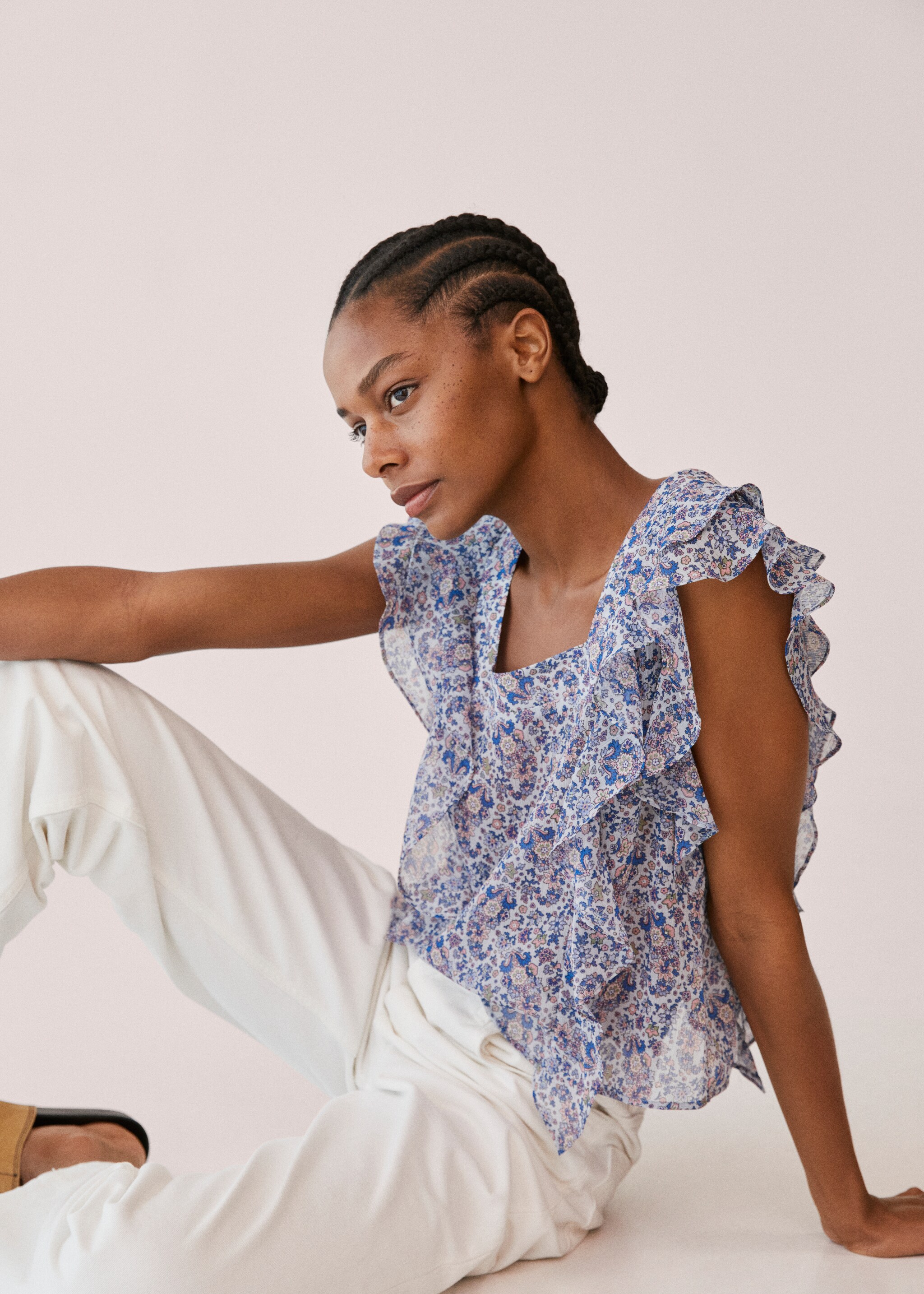 Blusa estampada volantes - Detalle del artículo 5