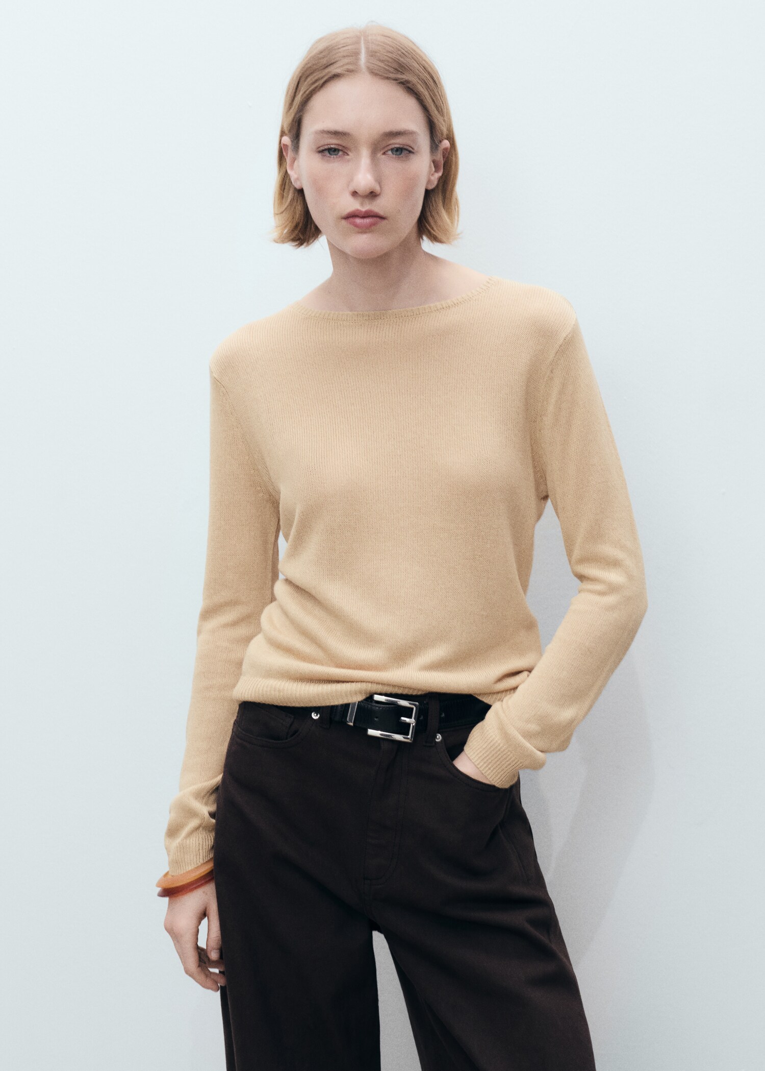 Jersei coll vaixell barreja lli - Pla mig