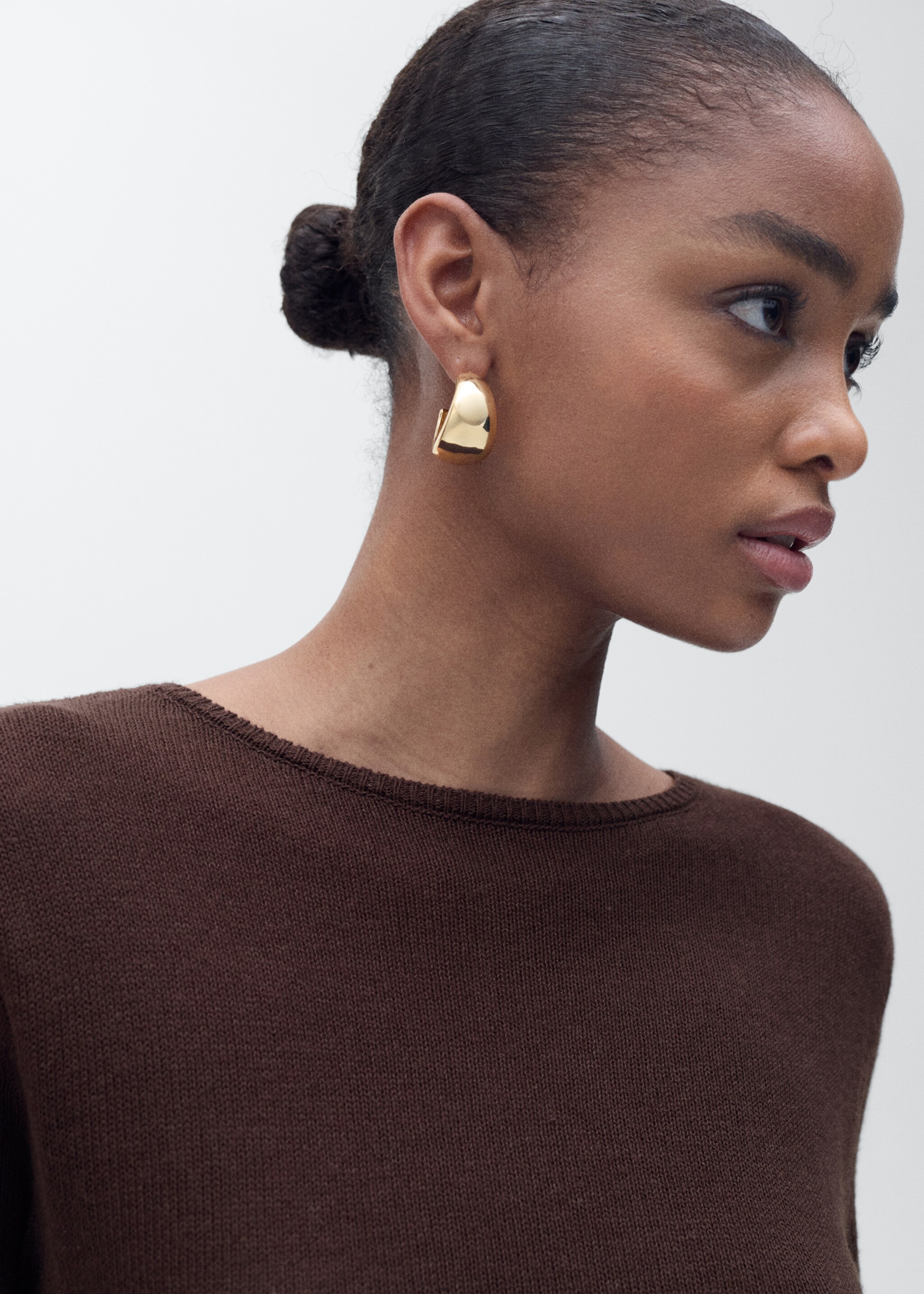 Jersei coll vaixell barreja lli - Detall de l'article 1, Xocolata. Ref: 87057168-00.