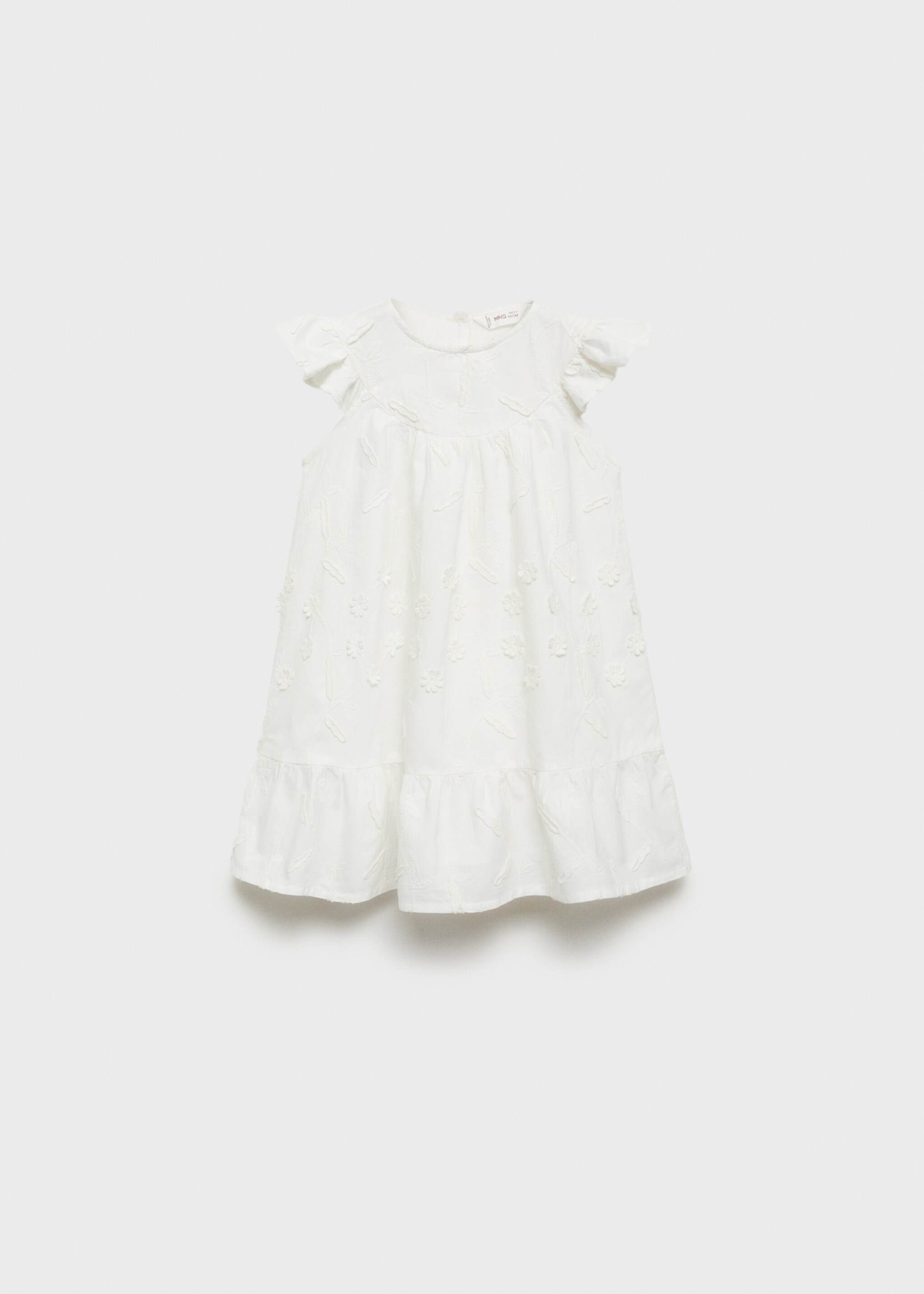 Floral embroidery dress - Article without model, White. Ref: 87057170-00.